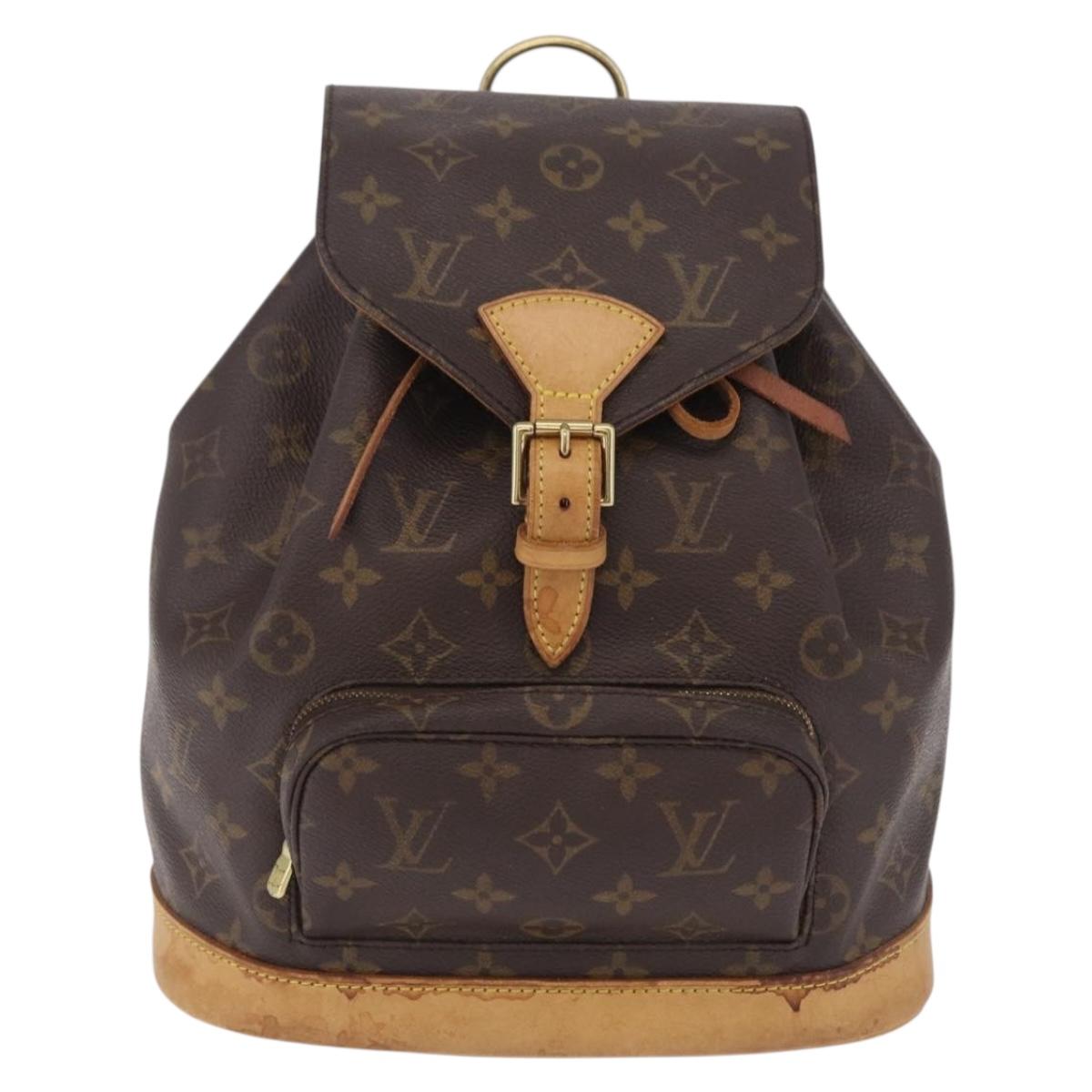LOUIS VUITTON Monogram Montsouris MM Backpack M51136 LV Auth ka6846