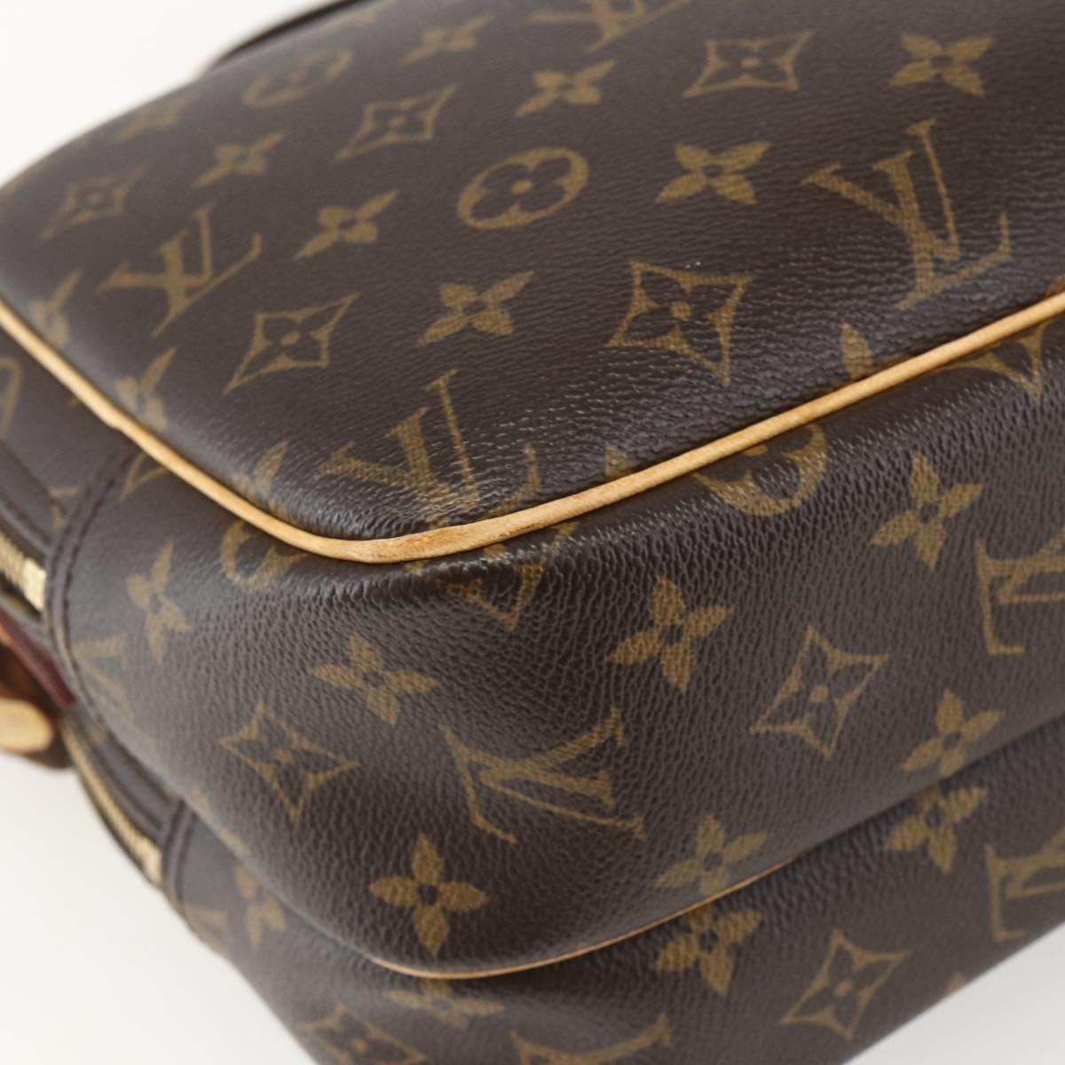 LOUIS VUITTON Monogram Reporter PM Shoulder Bag M45254 LV Auth ka685