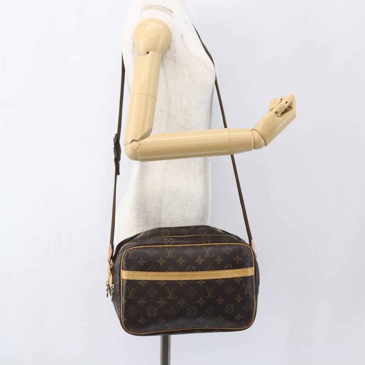 LOUIS VUITTON Monogram Reporter PM Shoulder Bag M45254 LV Auth ka685