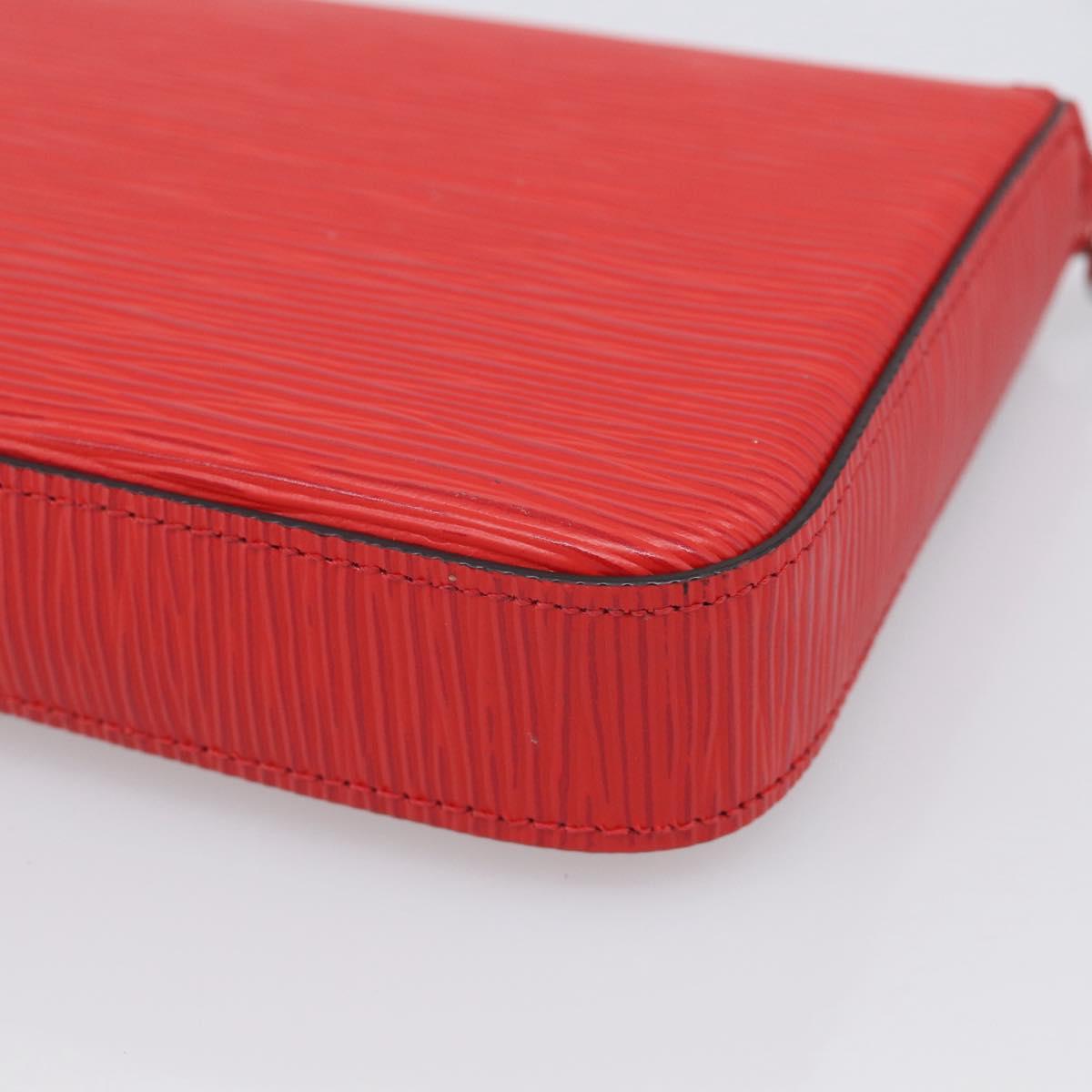 LOUIS VUITTON Epi Wallet Pochette Felice Shoulder Bag Red M41559 LV Auth ka6851V