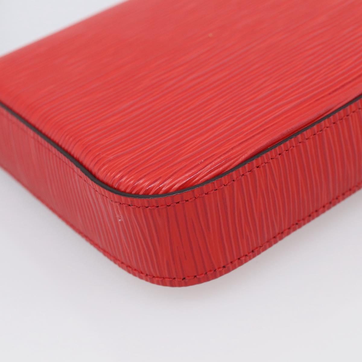 LOUIS VUITTON Epi Wallet Pochette Felice Shoulder Bag Red M41559 LV Auth ka6851V