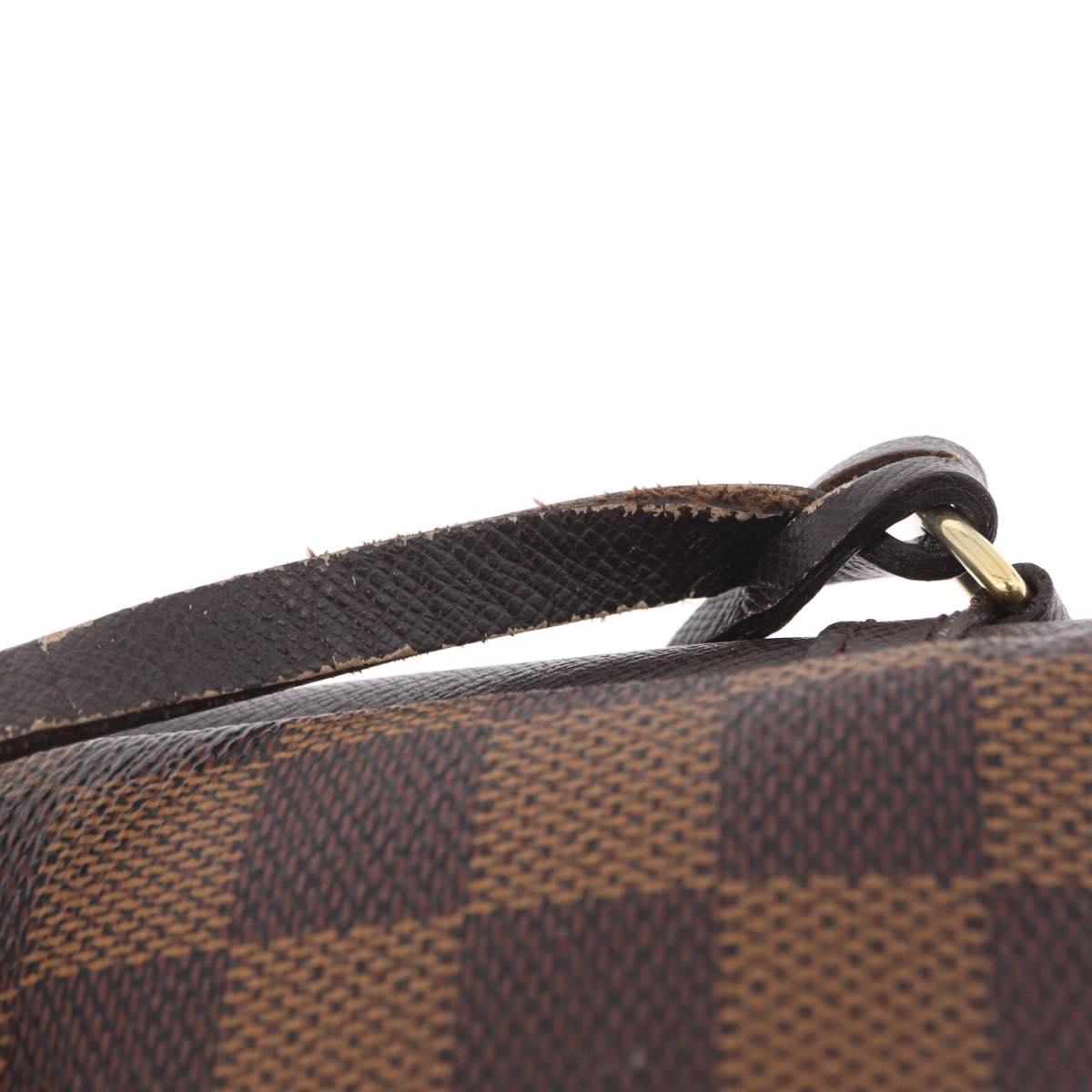 LOUIS VUITTON Damier Ebene Trousse Makeup Pouch N51982 LV Auth ka6856