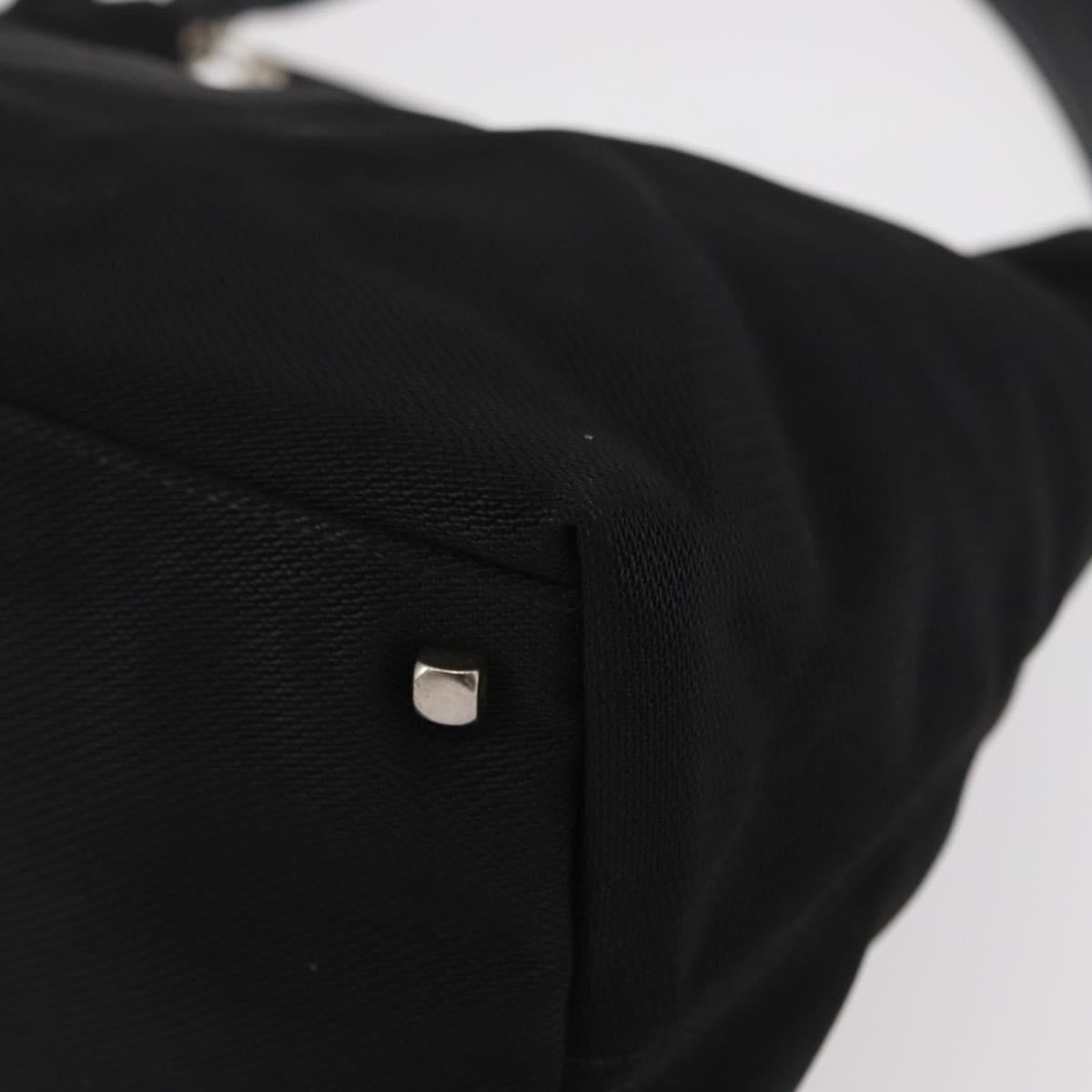 Salvatore Ferragamo Vala Shoulder Bag Nylon Black Silver Auth ka686