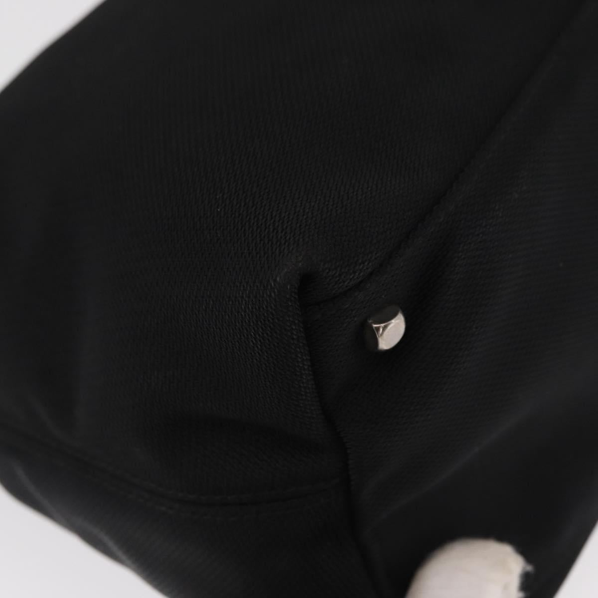 Salvatore Ferragamo Vala Shoulder Bag Nylon Black Silver Auth ka686