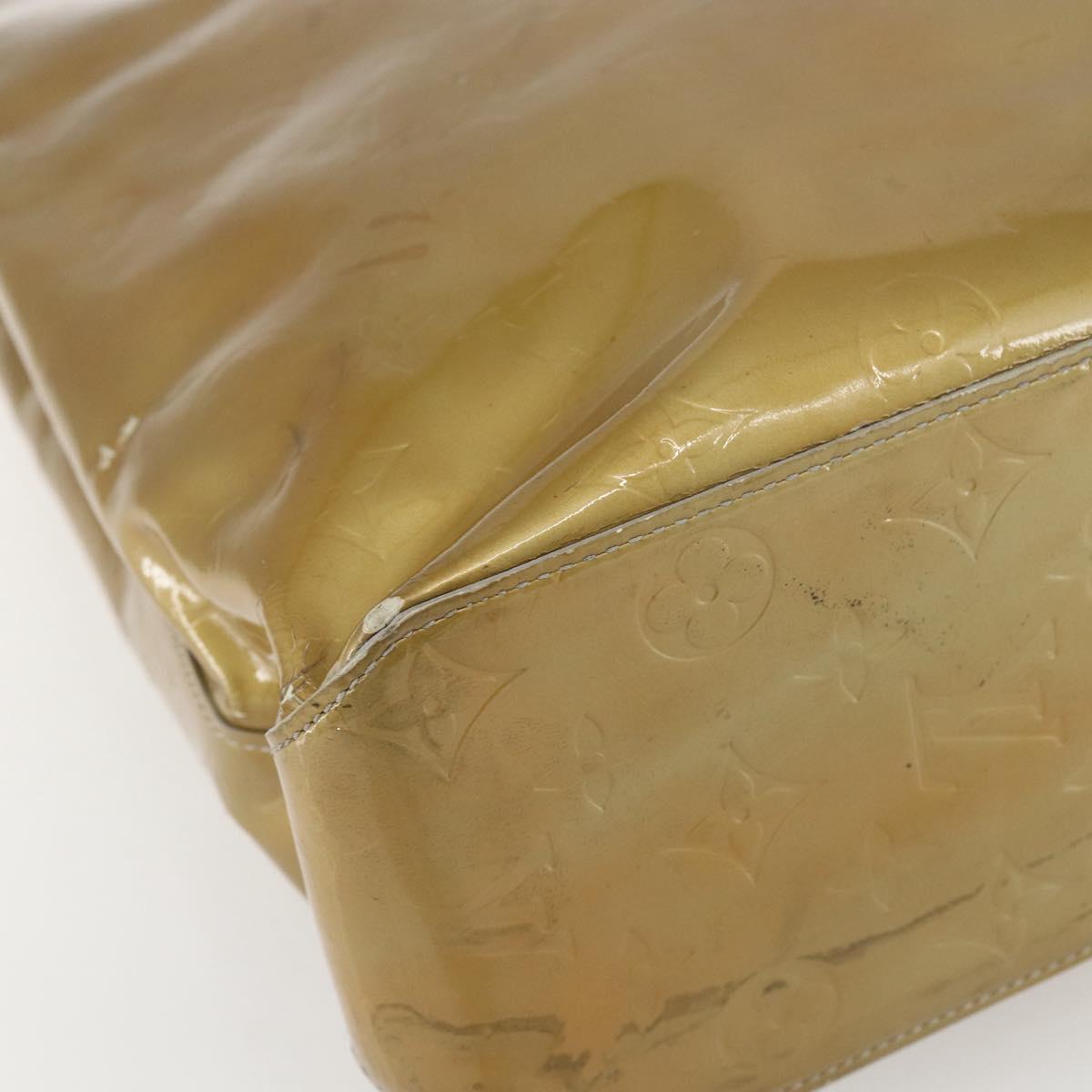 LOUIS VUITTON Monogram Vernis Reade MM Hand Bag Gris M91142 LV Auth ka687