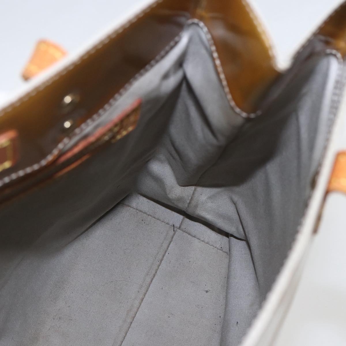 LOUIS VUITTON Monogram Vernis Reade MM Hand Bag Gris M91142 LV Auth ka687