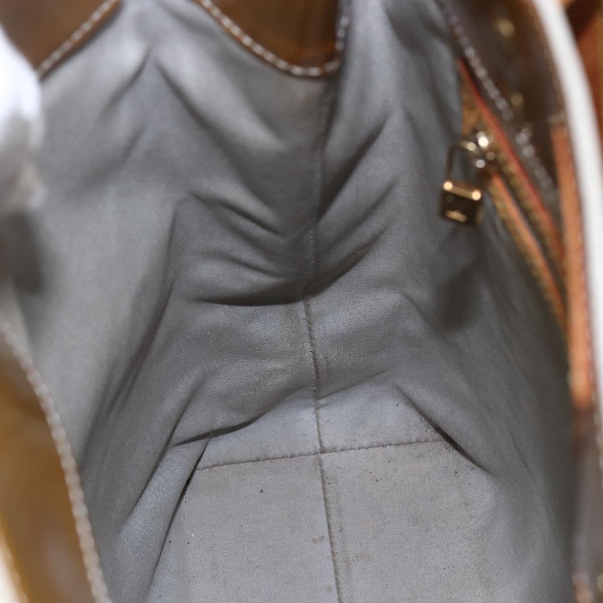 LOUIS VUITTON Monogram Vernis Reade MM Hand Bag Gris M91142 LV Auth ka687