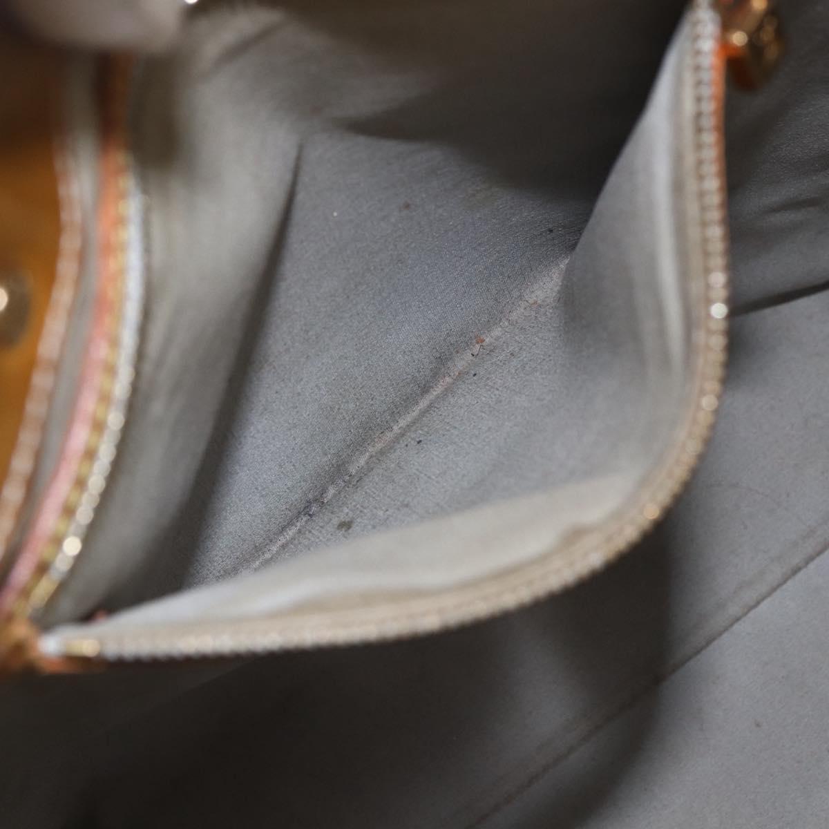 LOUIS VUITTON Monogram Vernis Reade MM Hand Bag Gris M91142 LV Auth ka687