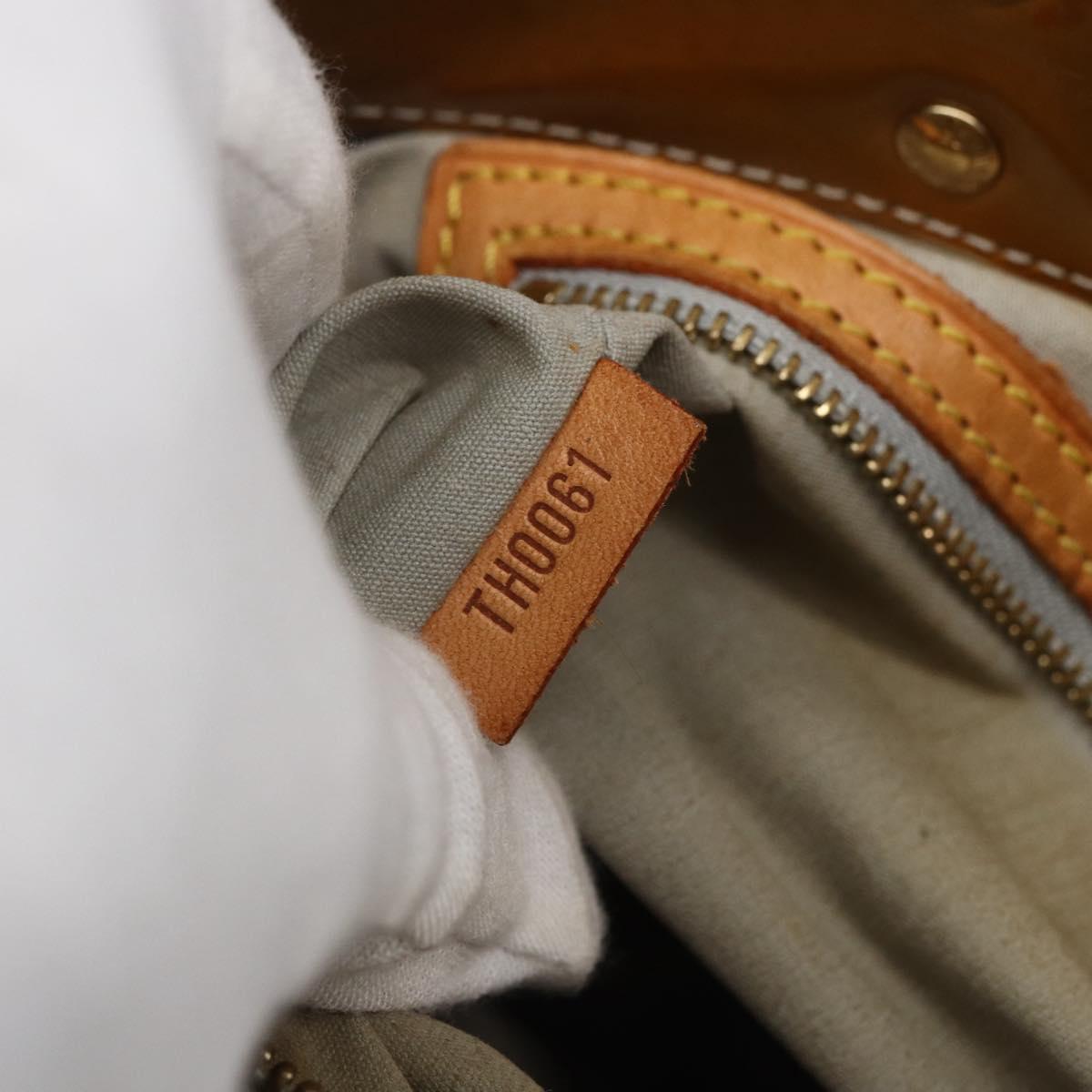 LOUIS VUITTON Monogram Vernis Reade MM Hand Bag Gris M91142 LV Auth ka687