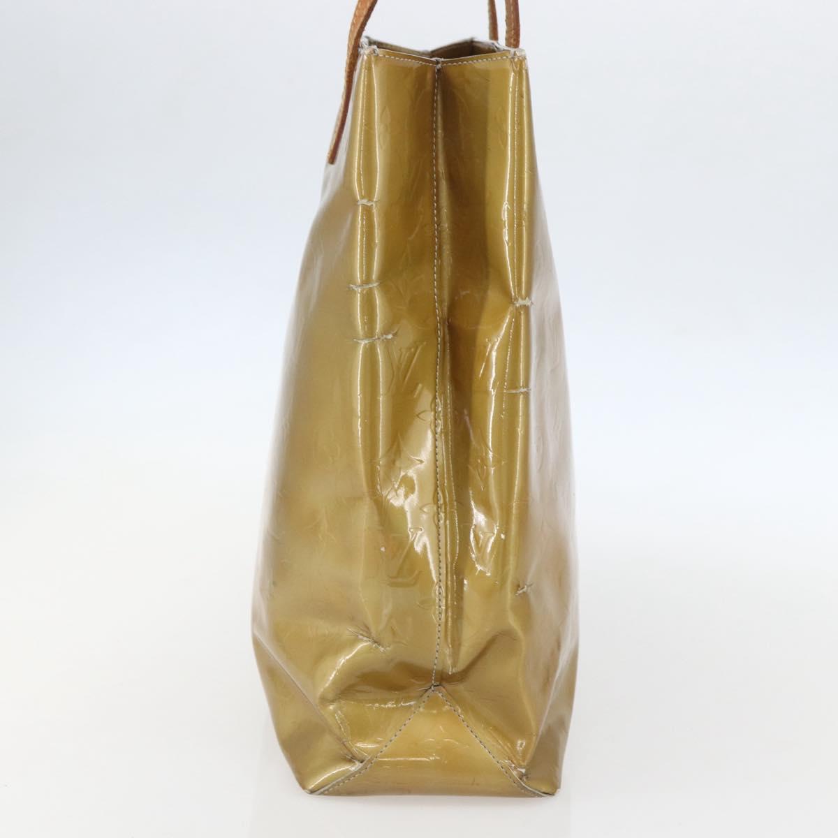 LOUIS VUITTON Monogram Vernis Reade MM Hand Bag Gris M91142 LV Auth ka687