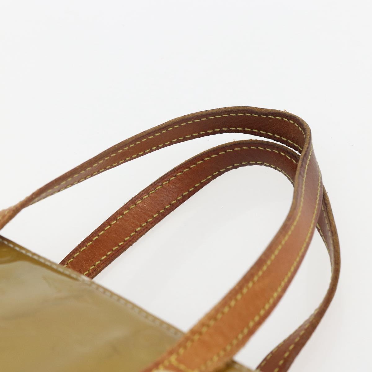 LOUIS VUITTON Monogram Vernis Reade MM Hand Bag Gris M91142 LV Auth ka687