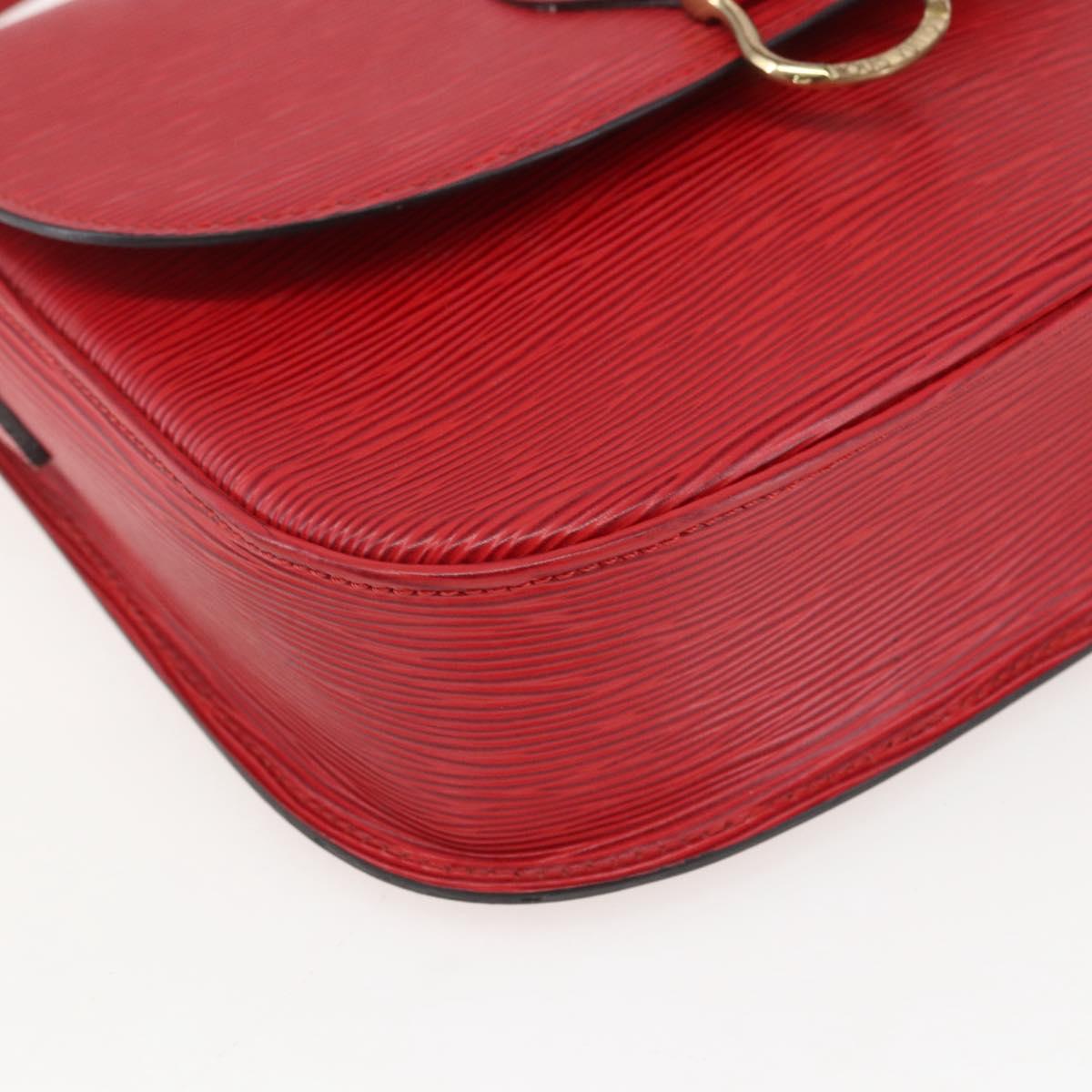 LOUIS VUITTON Epi Saint Cloud GM Shoulder Bag Red M52197 LV Auth ka688