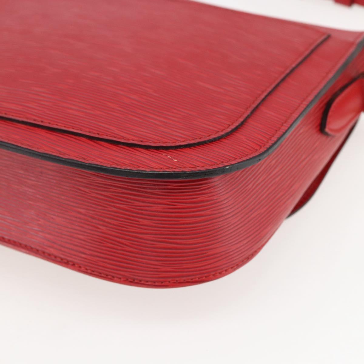 LOUIS VUITTON Epi Saint Cloud GM Shoulder Bag Red M52197 LV Auth ka688