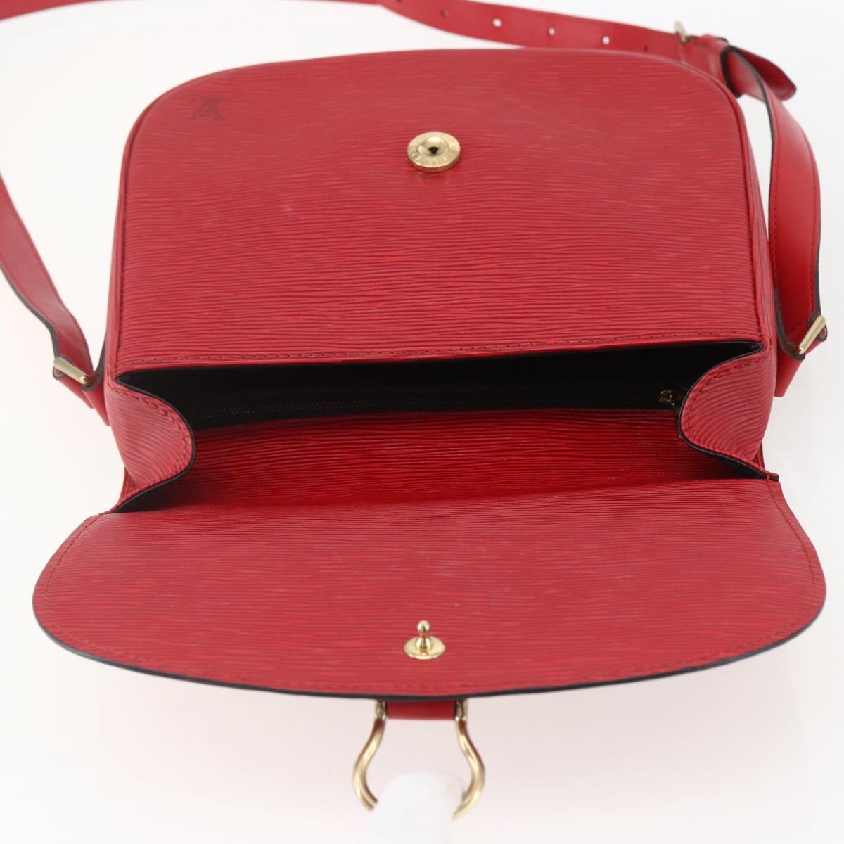 LOUIS VUITTON Epi Saint Cloud GM Shoulder Bag Red M52197 LV Auth ka688