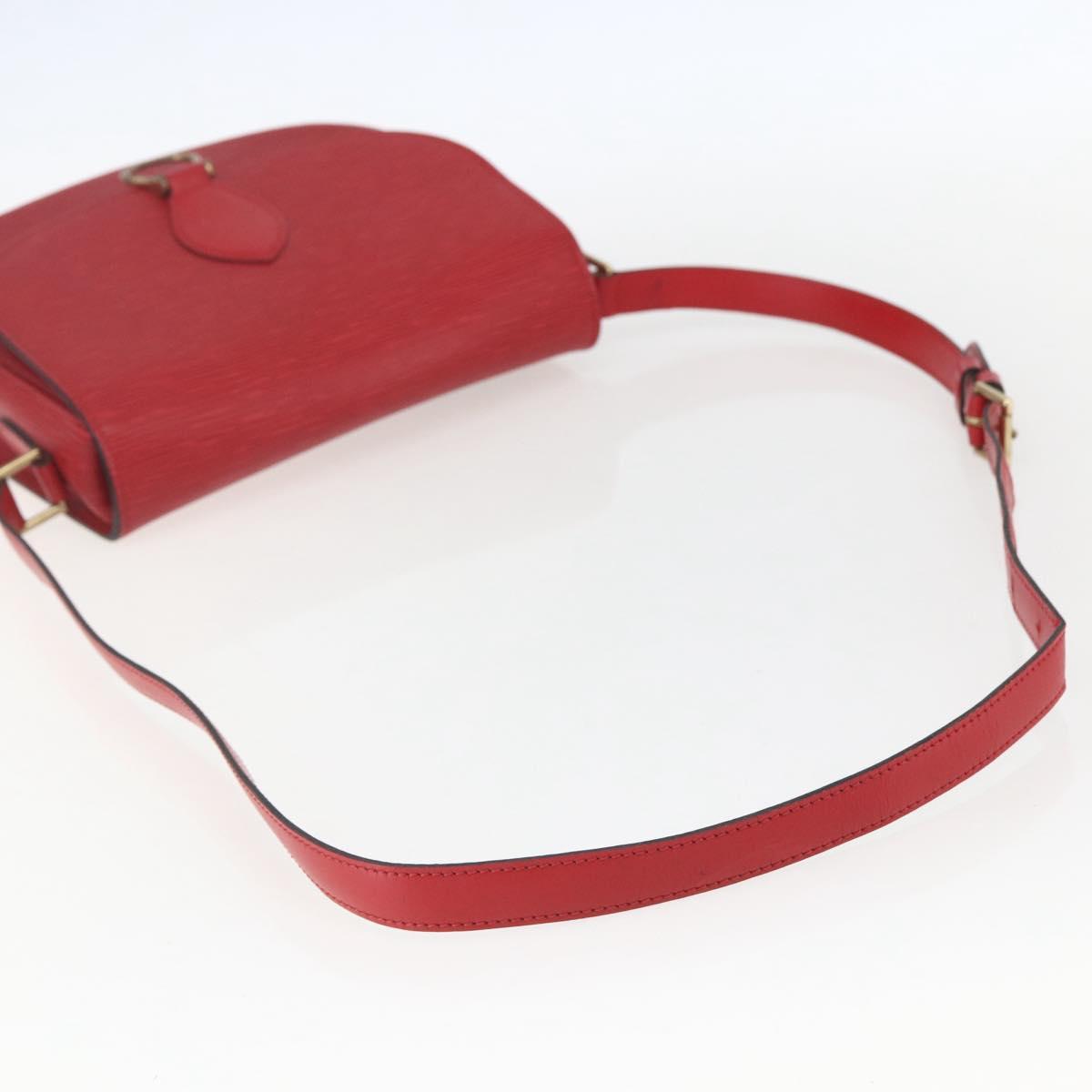 LOUIS VUITTON Epi Saint Cloud GM Shoulder Bag Red M52197 LV Auth ka688