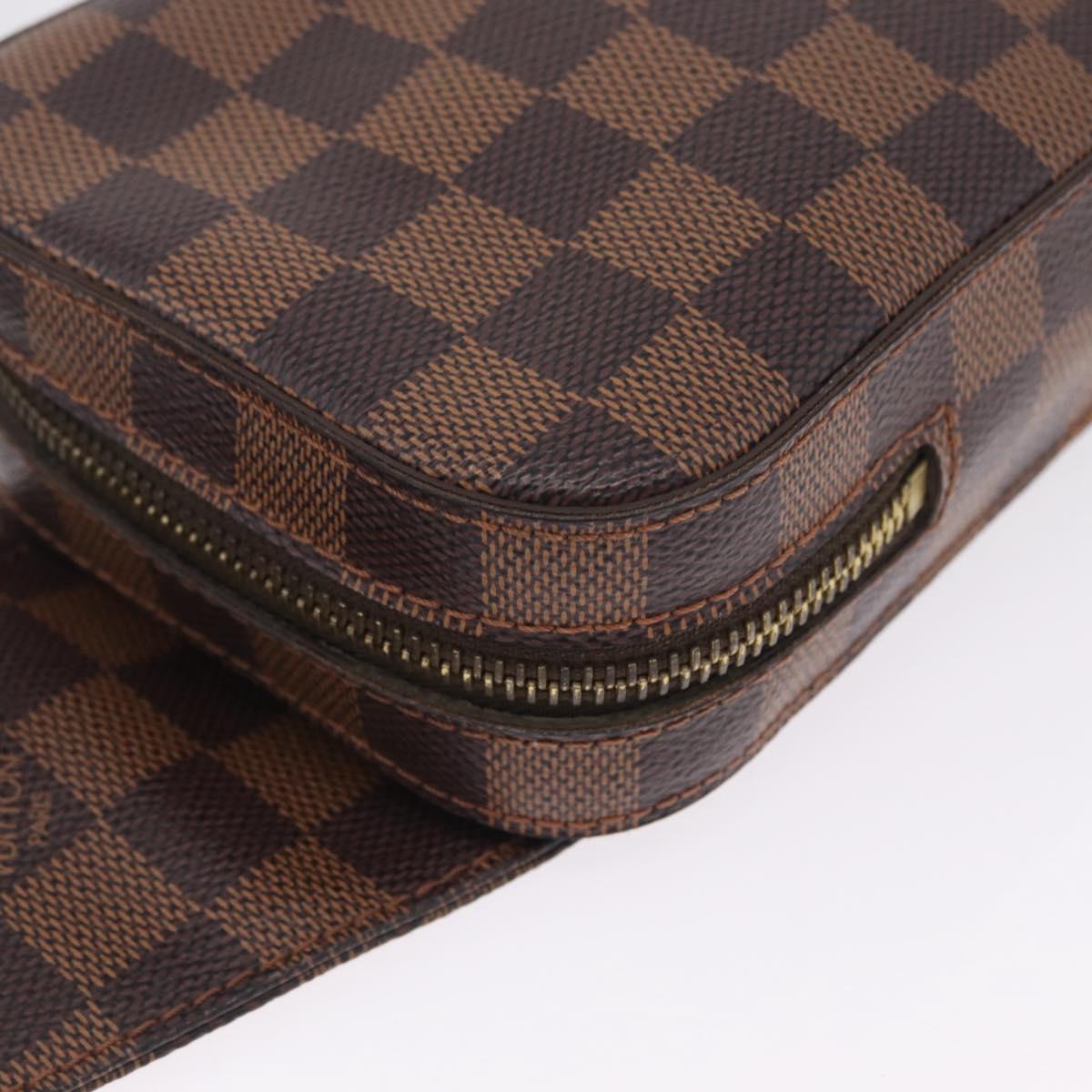 LOUIS VUITTON Damier Ebene Geronimos Shoulder Bag N51994 LV Auth ka6885