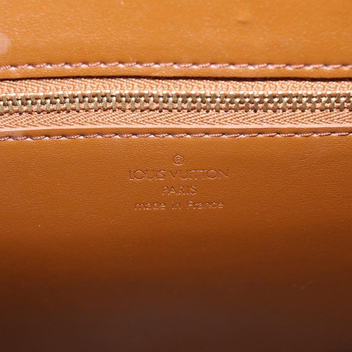 LOUIS VUITTON Monogram Vernis Christie GM Bag Bronze M91107 LV Auth ka6896A
