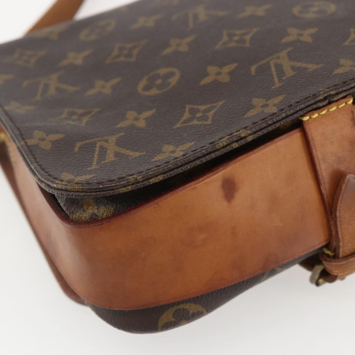 LOUIS VUITTON Monogram Cartouchiere PM Shoulder Bag M51254 LV Auth ka690