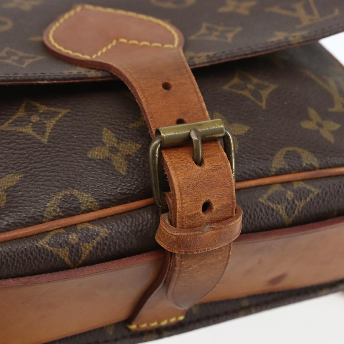 LOUIS VUITTON Monogram Cartouchiere PM Shoulder Bag M51254 LV Auth ka690