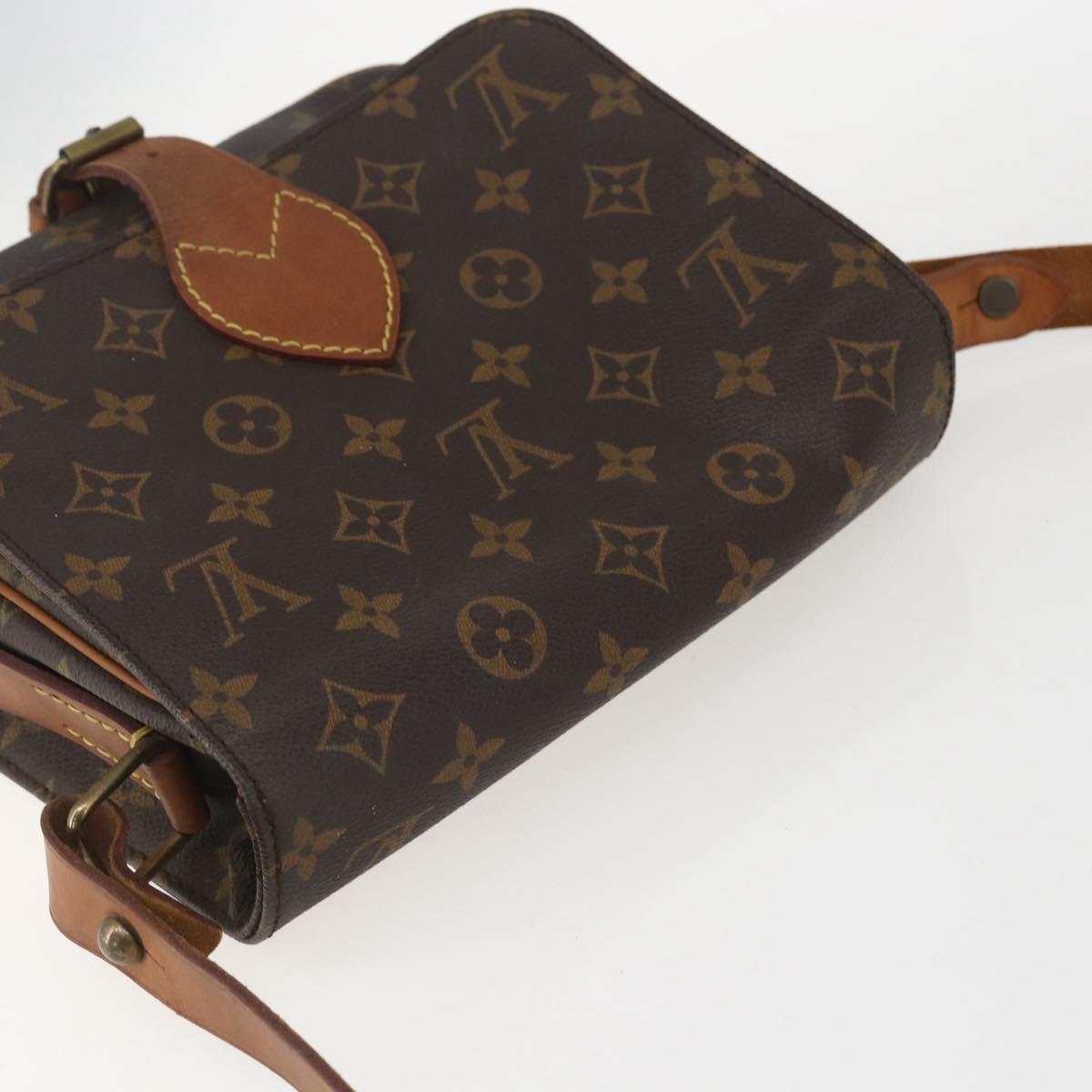 LOUIS VUITTON Monogram Cartouchiere PM Shoulder Bag M51254 LV Auth ka690