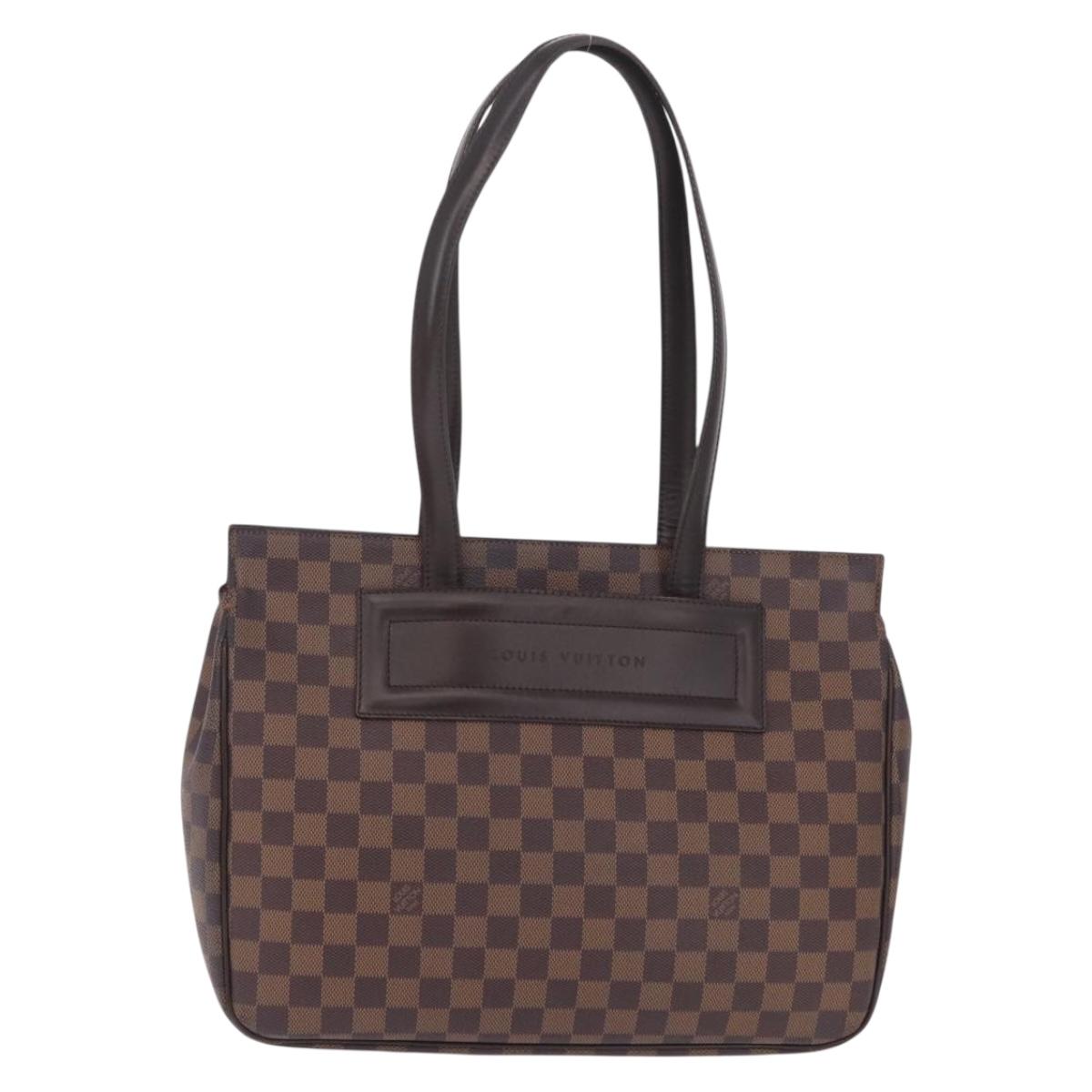 LOUIS VUITTON Damier Ebene Parioli PM Tote Bag N51123 LV Auth ka6901A
