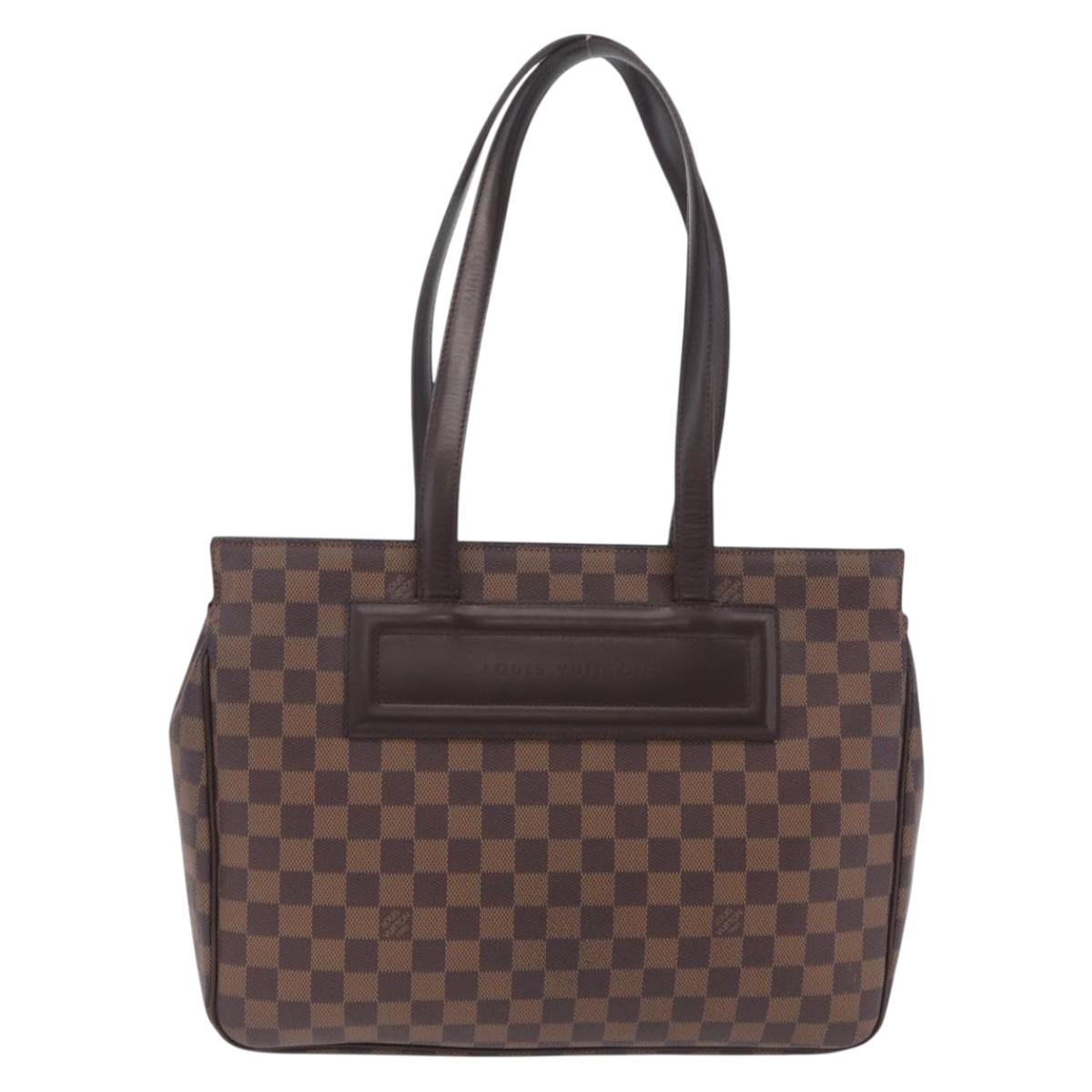 LOUIS VUITTON Damier Ebene Parioli PM Tote Bag N51123 LV Auth ka6901A