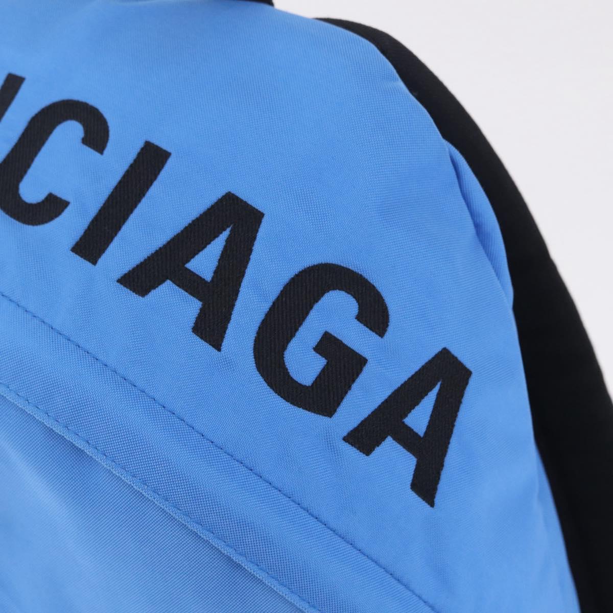 Balenciaga Backpack Canvas Blue Silver 507480 Auth ka6902A