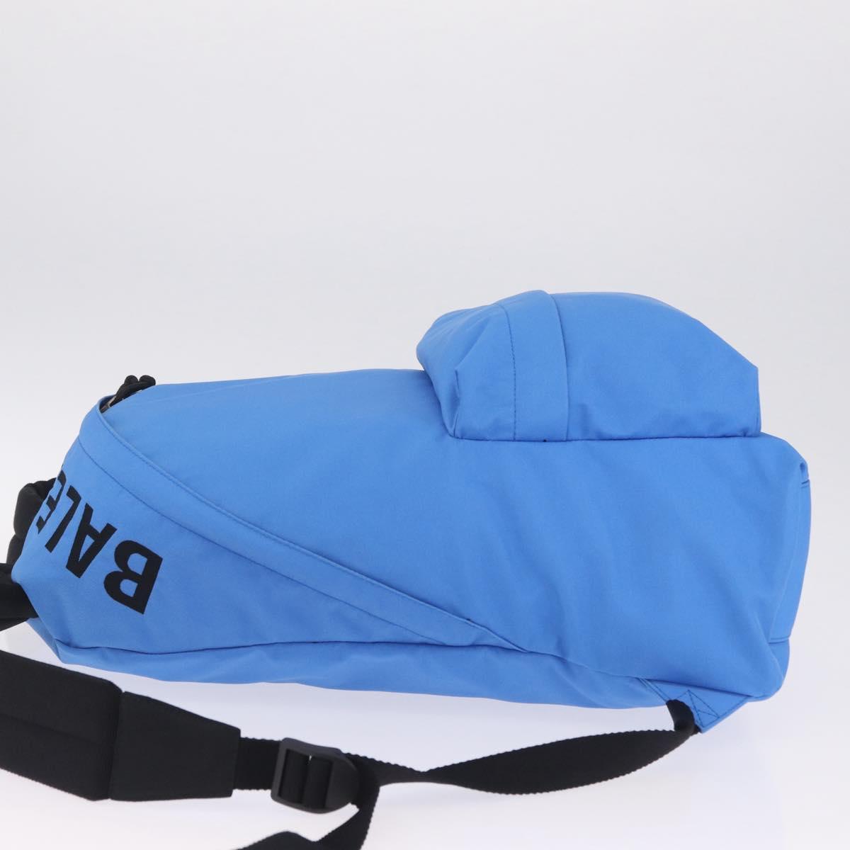 Balenciaga Backpack Canvas Blue Silver 507480 Auth ka6902A