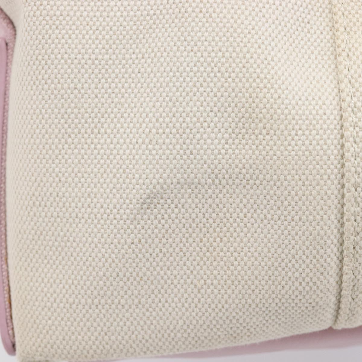 Balenciaga Navy Cabas Hand Bag Canvas Pink Silver 339933 Auth ka6905A
