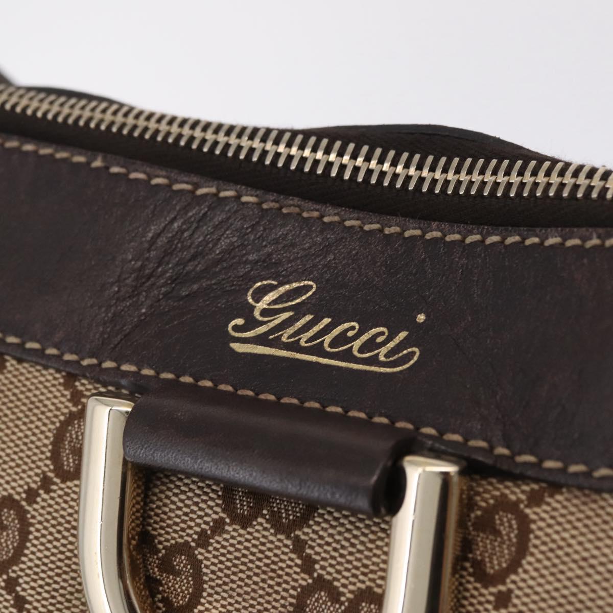 GUCCI GG Canvas Abbey Shoulder Bag Beige Gold 204940 Auth ka6911A