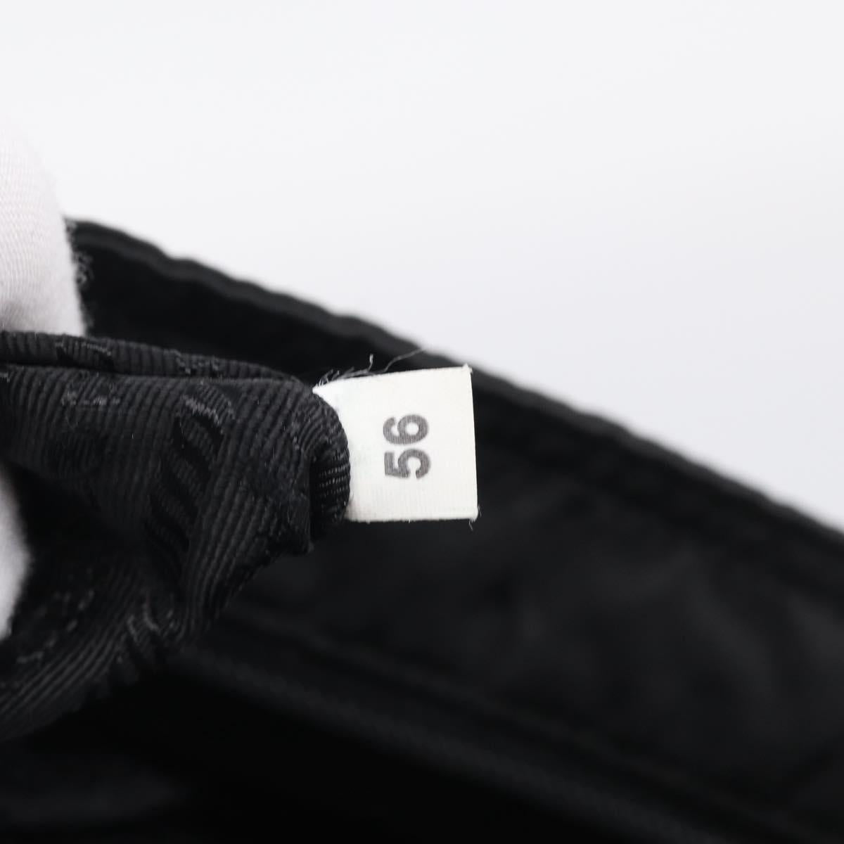 PRADA Shoulder Bag Nylon Black Silver Auth ka6912