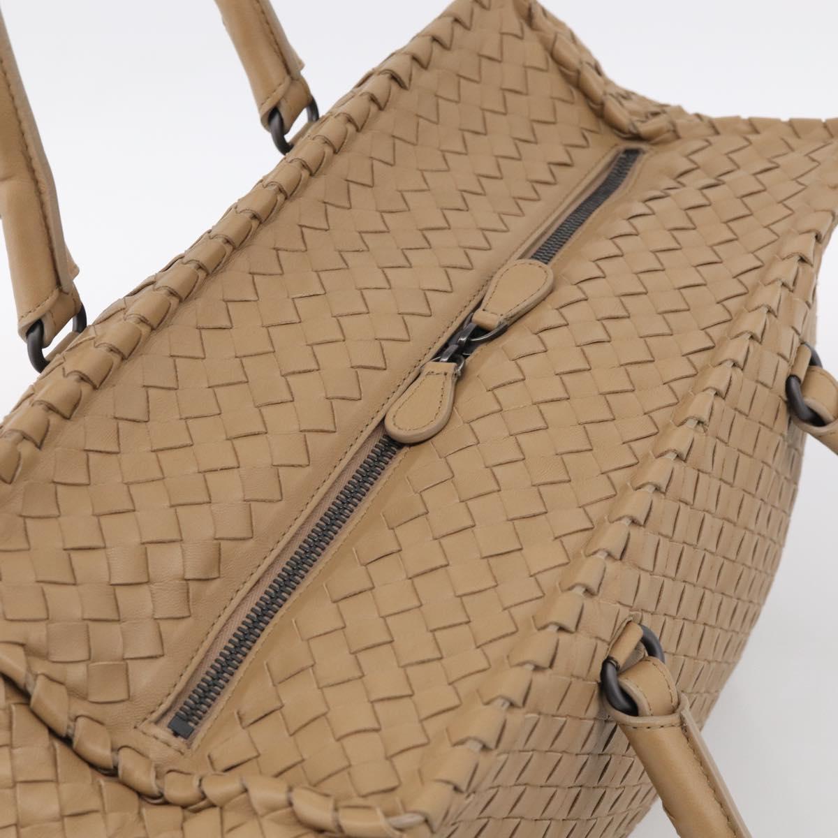 Bottega Veneta INTRECCIATO Tote Bag Leather Brown Auth ka6914V