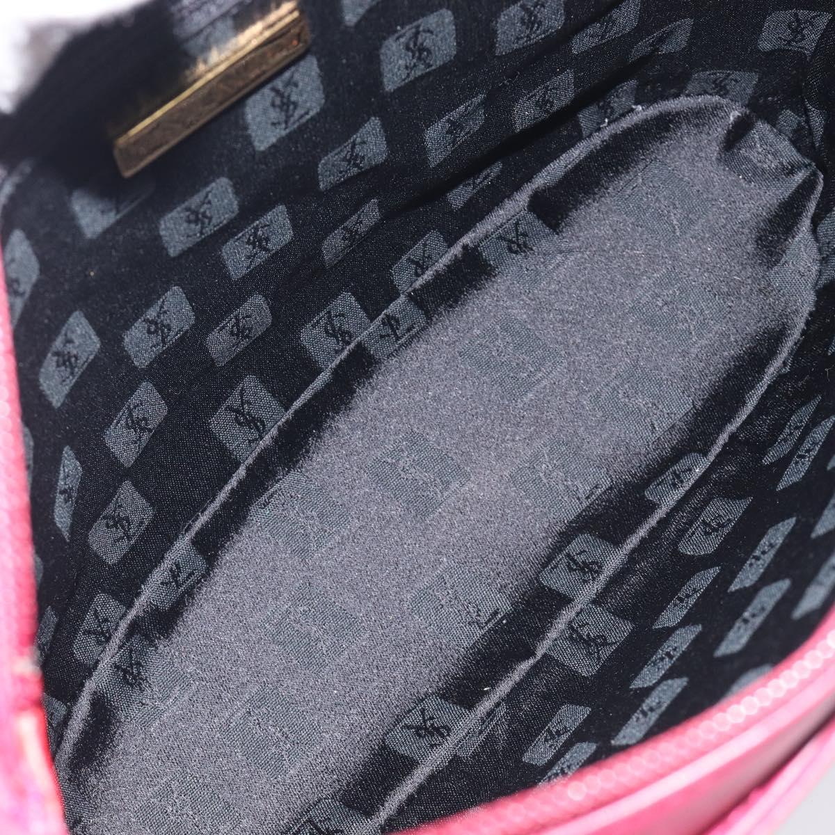 Saint Laurent Shoulder Bag Leather Bordeaux Auth ka6915A