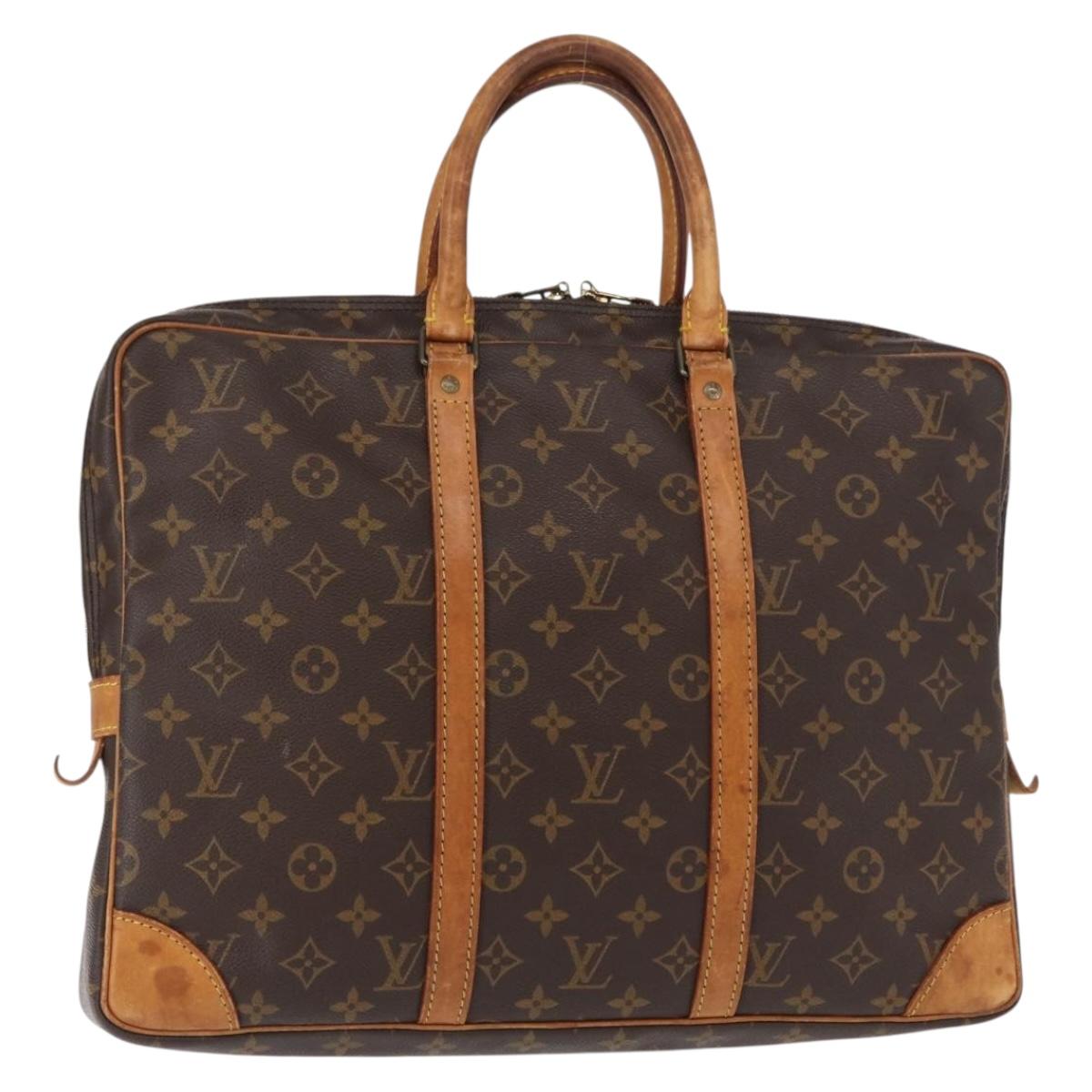 LOUIS VUITTON Monogram Porte Documents Voyage Business Bag M53361 LV Auth ka692