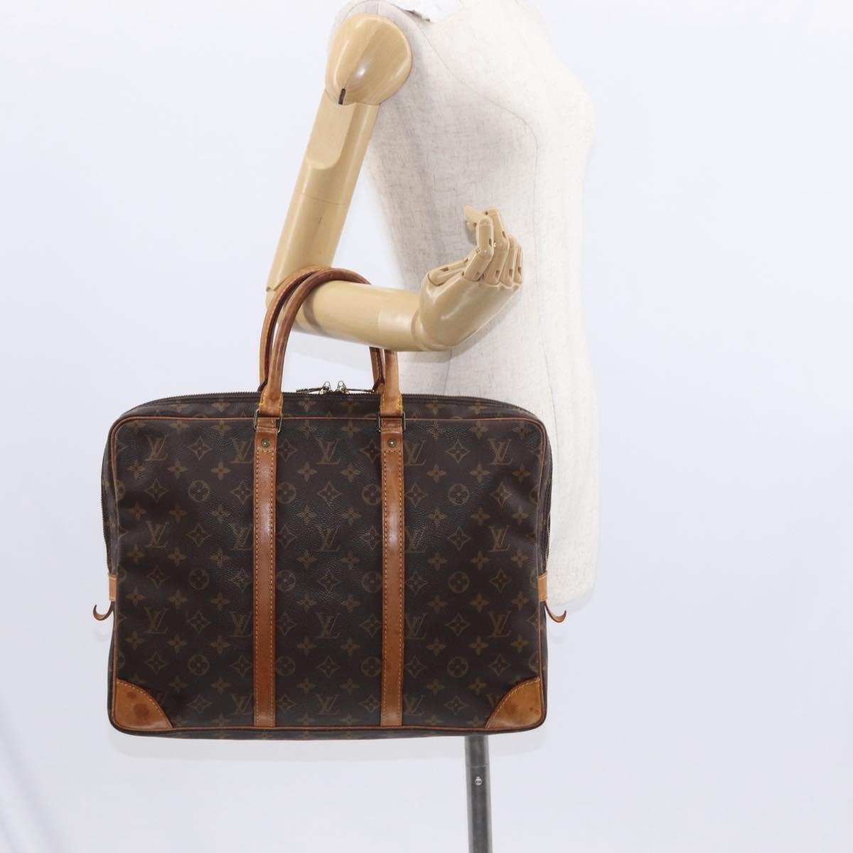 LOUIS VUITTON Monogram Porte Documents Voyage Business Bag M53361 LV Auth ka692