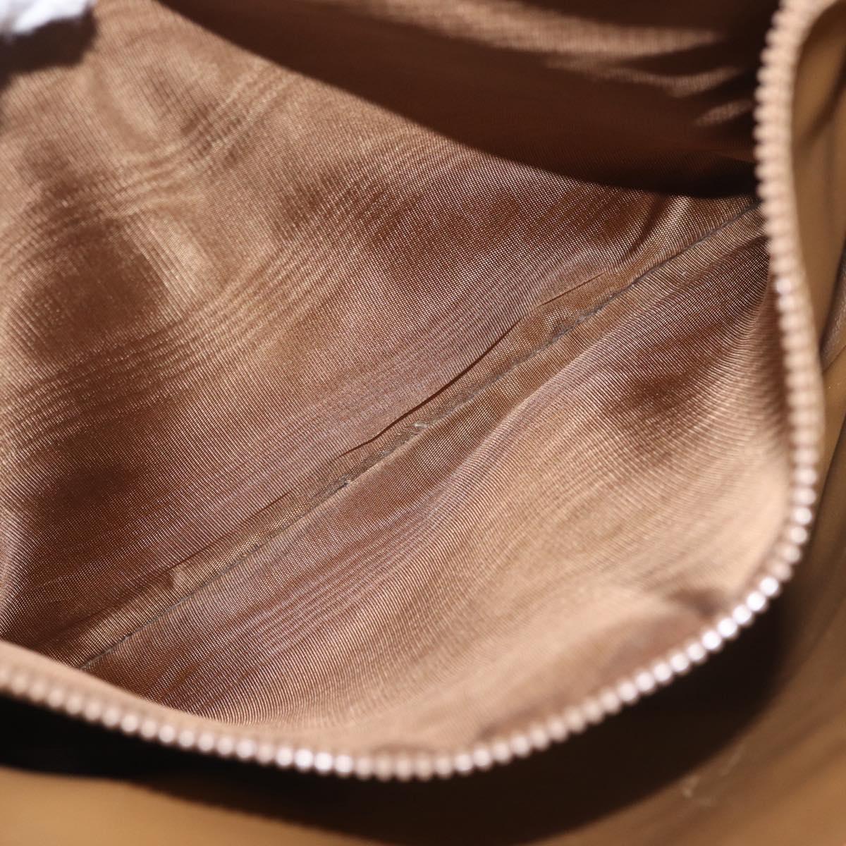 CELINE Macadam Canvas Tote Bag PVC Leather Brown Gold Auth ka6921