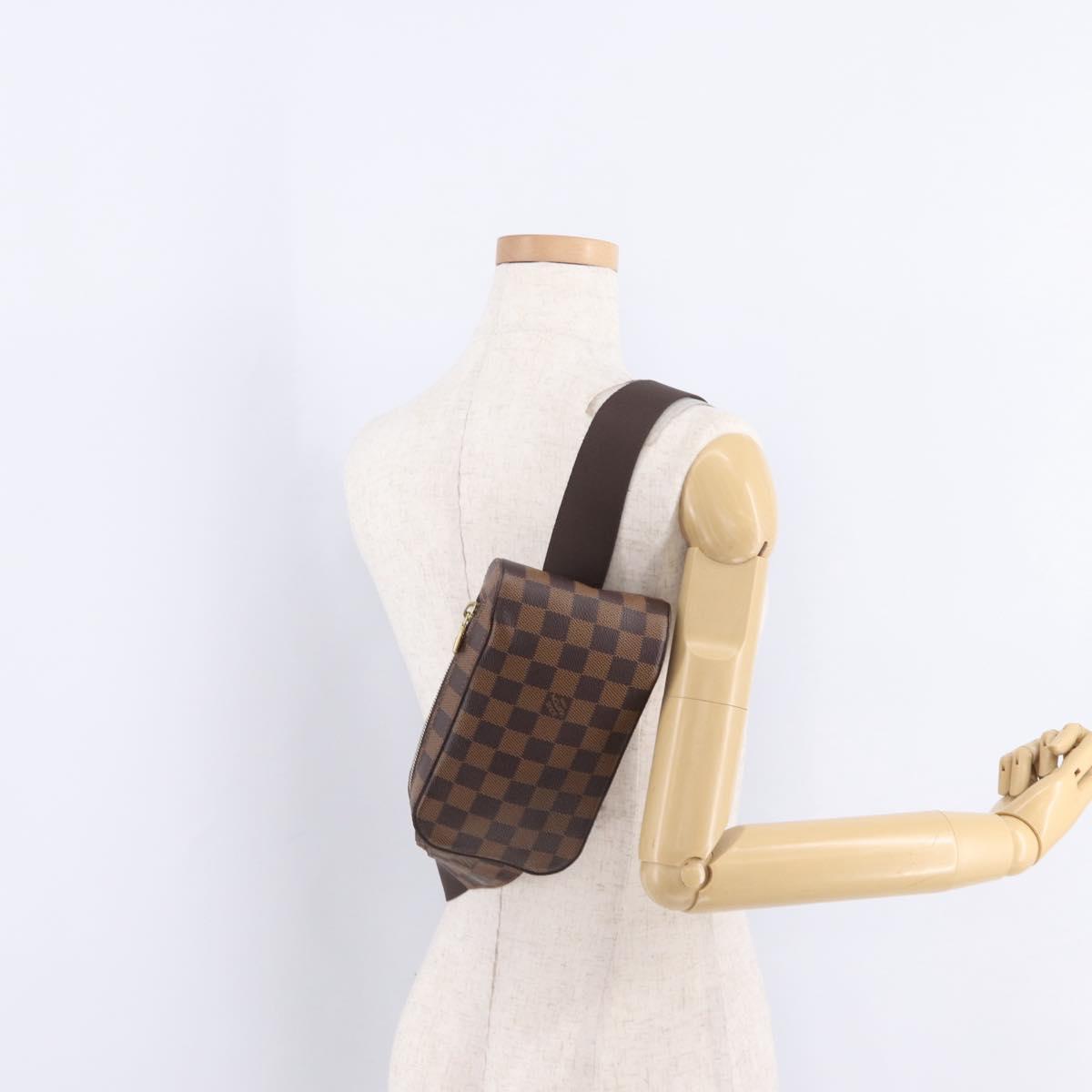 LOUIS VUITTON Damier Ebene Geronimos Shoulder Bag N51994 LV Auth ka6926V