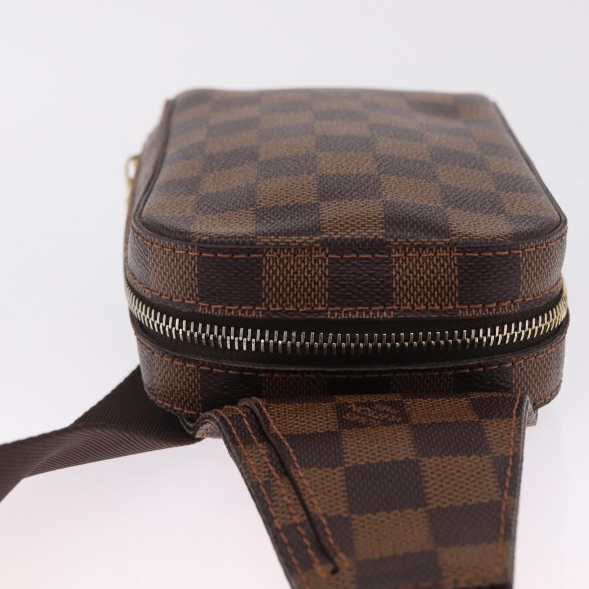 LOUIS VUITTON Damier Ebene Geronimos Shoulder Bag N51994 LV Auth ka6926V
