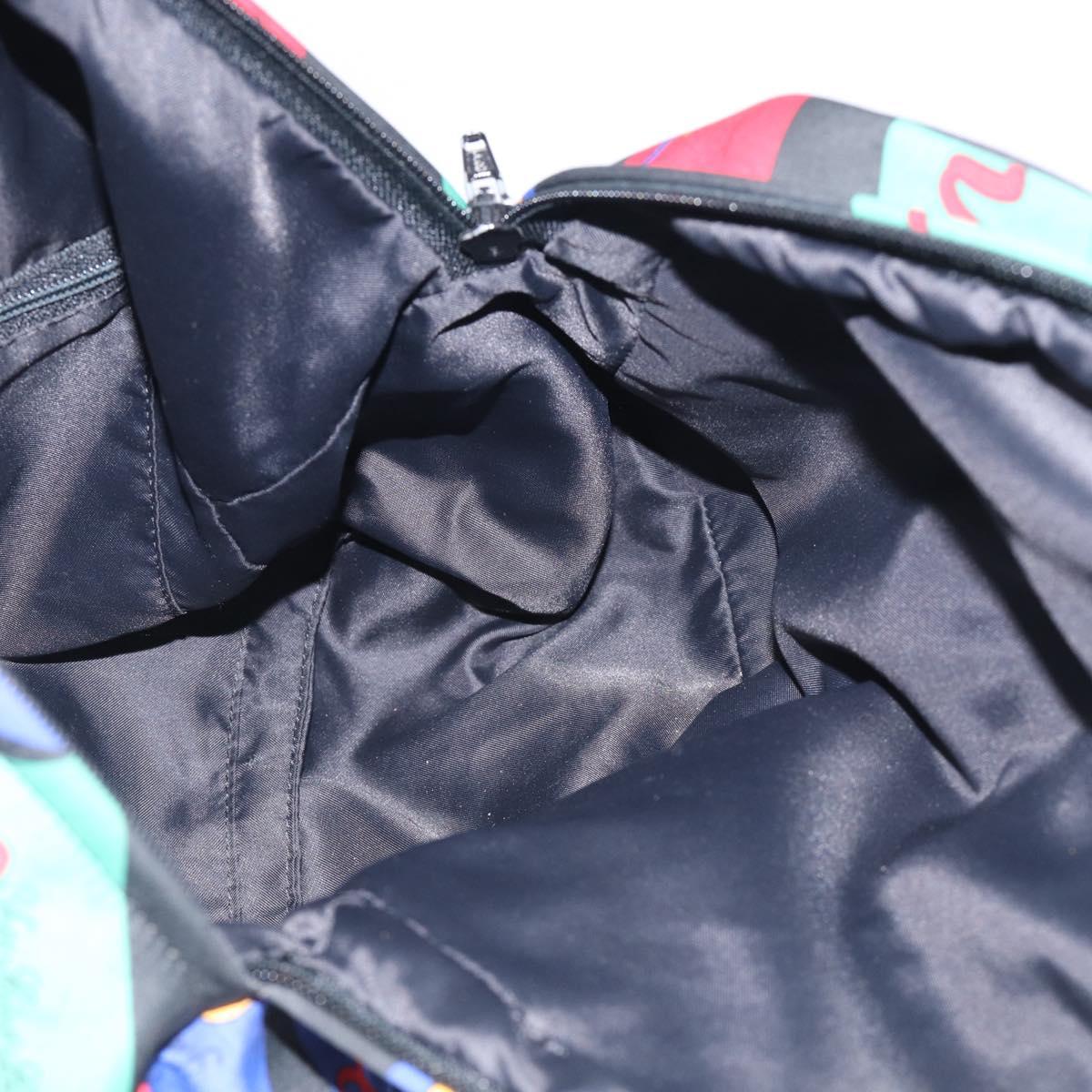 Saint Laurent Backpack Nylon Multicolor Gold Auth ka6928