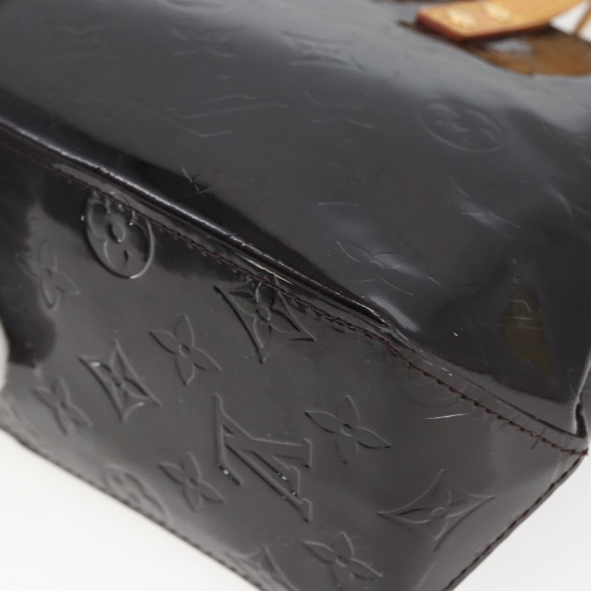 LOUIS VUITTON Monogram Vernis Reade PM Hand Bag Amarante M91993 LV Auth ka693