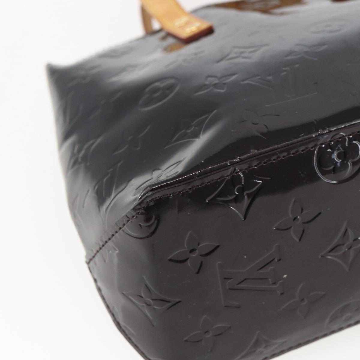 LOUIS VUITTON Monogram Vernis Reade PM Hand Bag Amarante M91993 LV Auth ka693