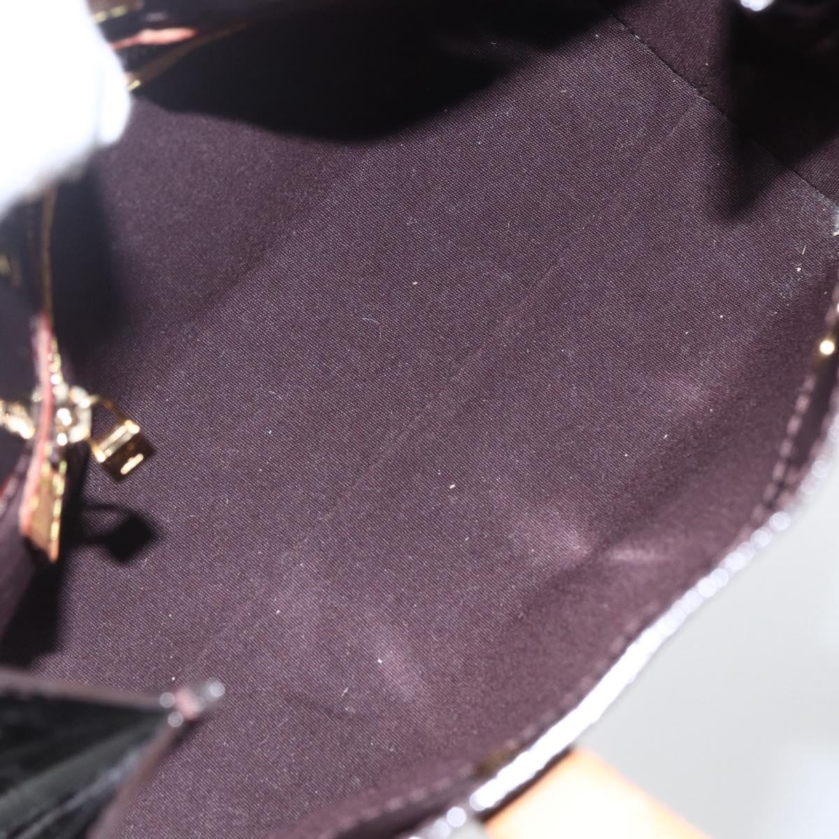 LOUIS VUITTON Monogram Vernis Reade PM Hand Bag Amarante M91993 LV Auth ka693