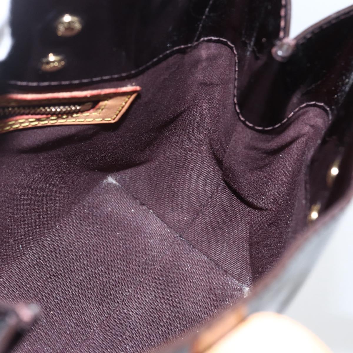 LOUIS VUITTON Monogram Vernis Reade PM Hand Bag Amarante M91993 LV Auth ka693