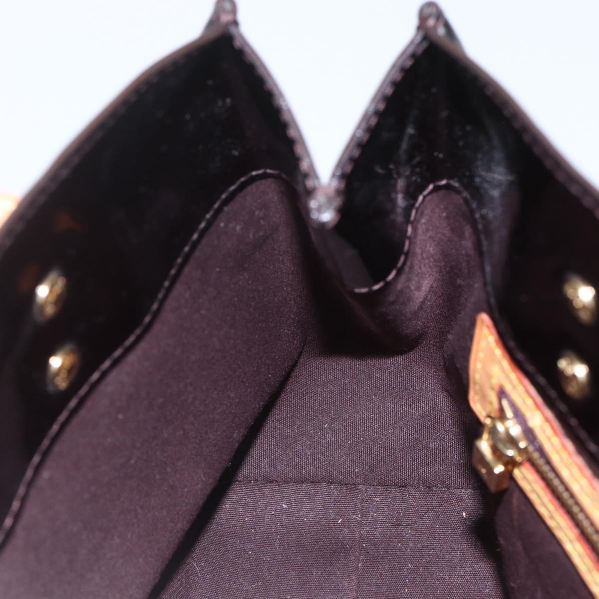 LOUIS VUITTON Monogram Vernis Reade PM Hand Bag Amarante M91993 LV Auth ka693