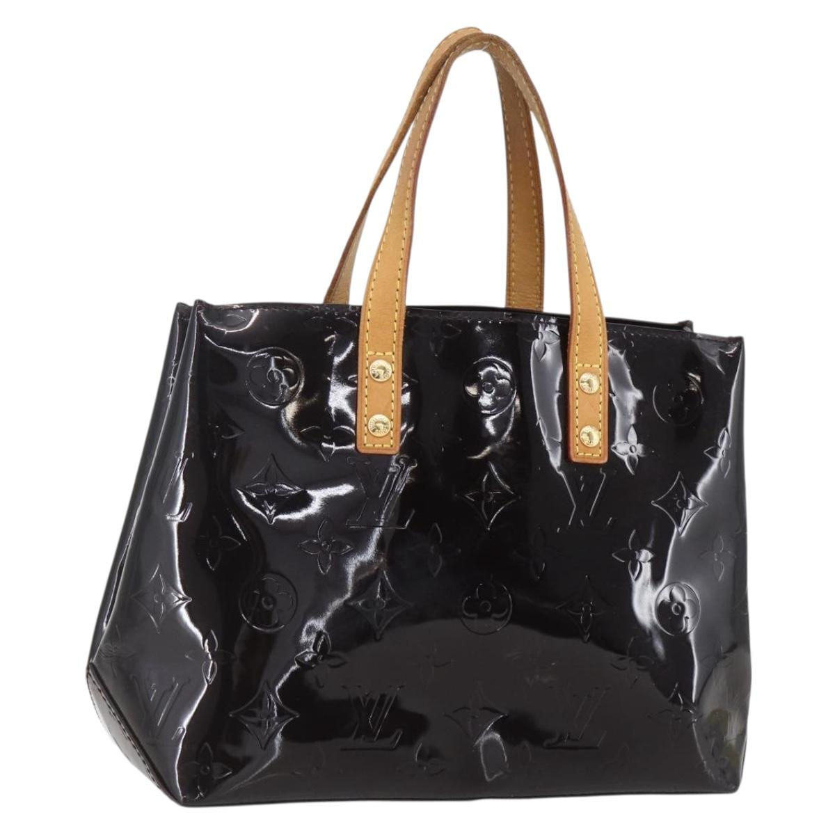 LOUIS VUITTON Monogram Vernis Reade PM Hand Bag Amarante M91993 LV Auth ka693