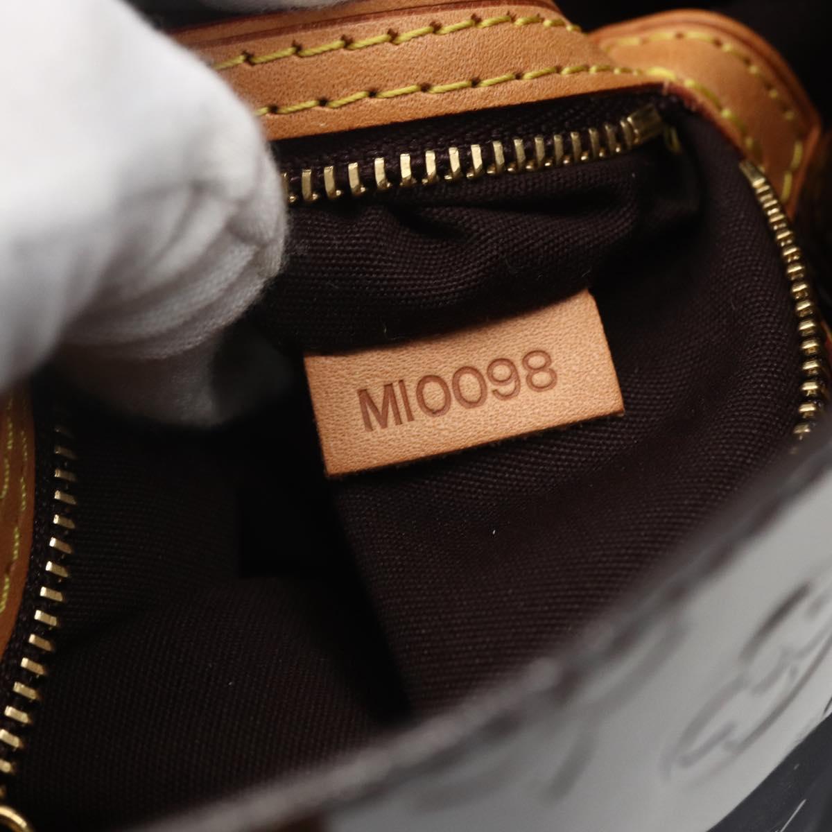 LOUIS VUITTON Monogram Vernis Reade PM Hand Bag Amarante M91993 LV Auth ka693