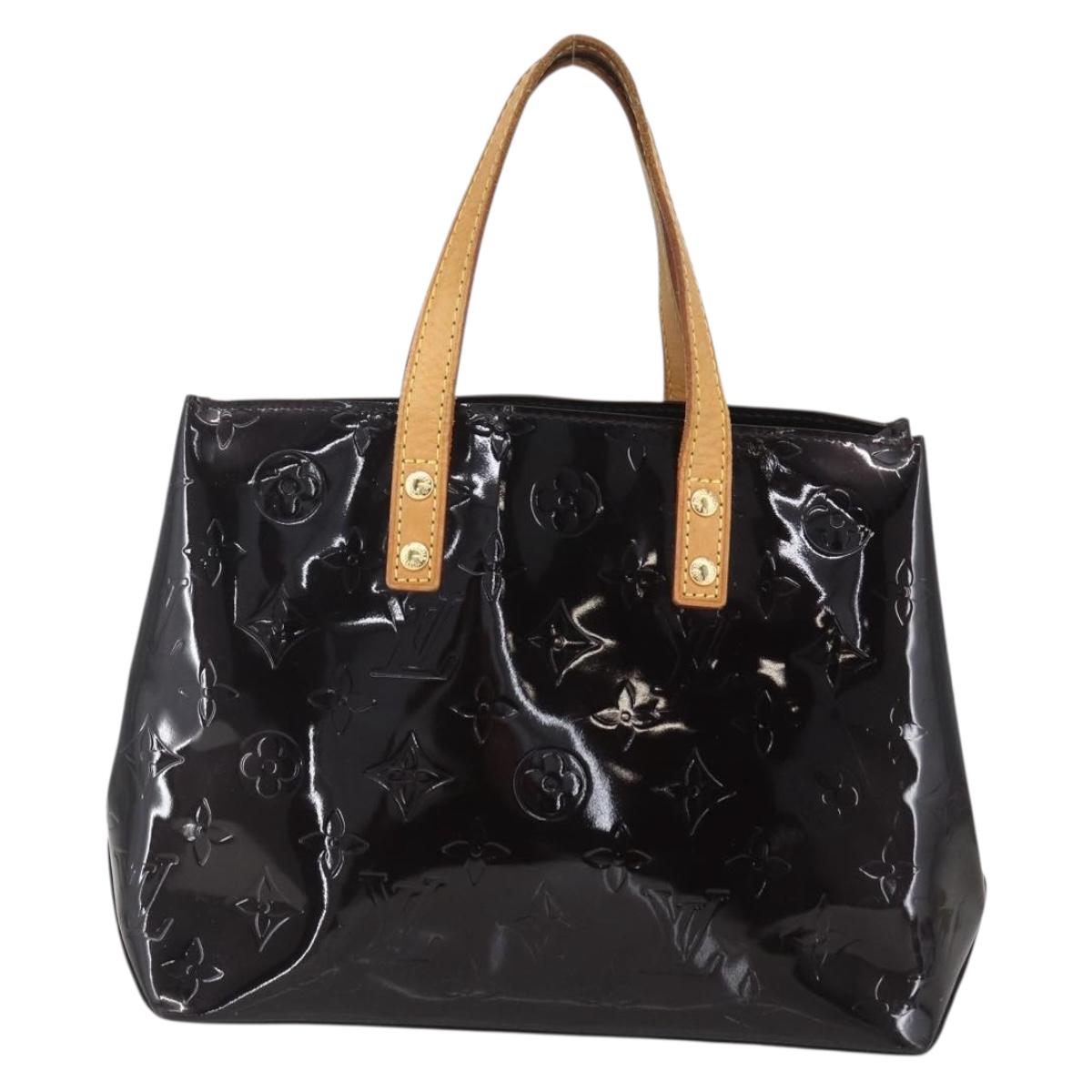 LOUIS VUITTON Monogram Vernis Reade PM Hand Bag Amarante M91993 LV Auth ka693