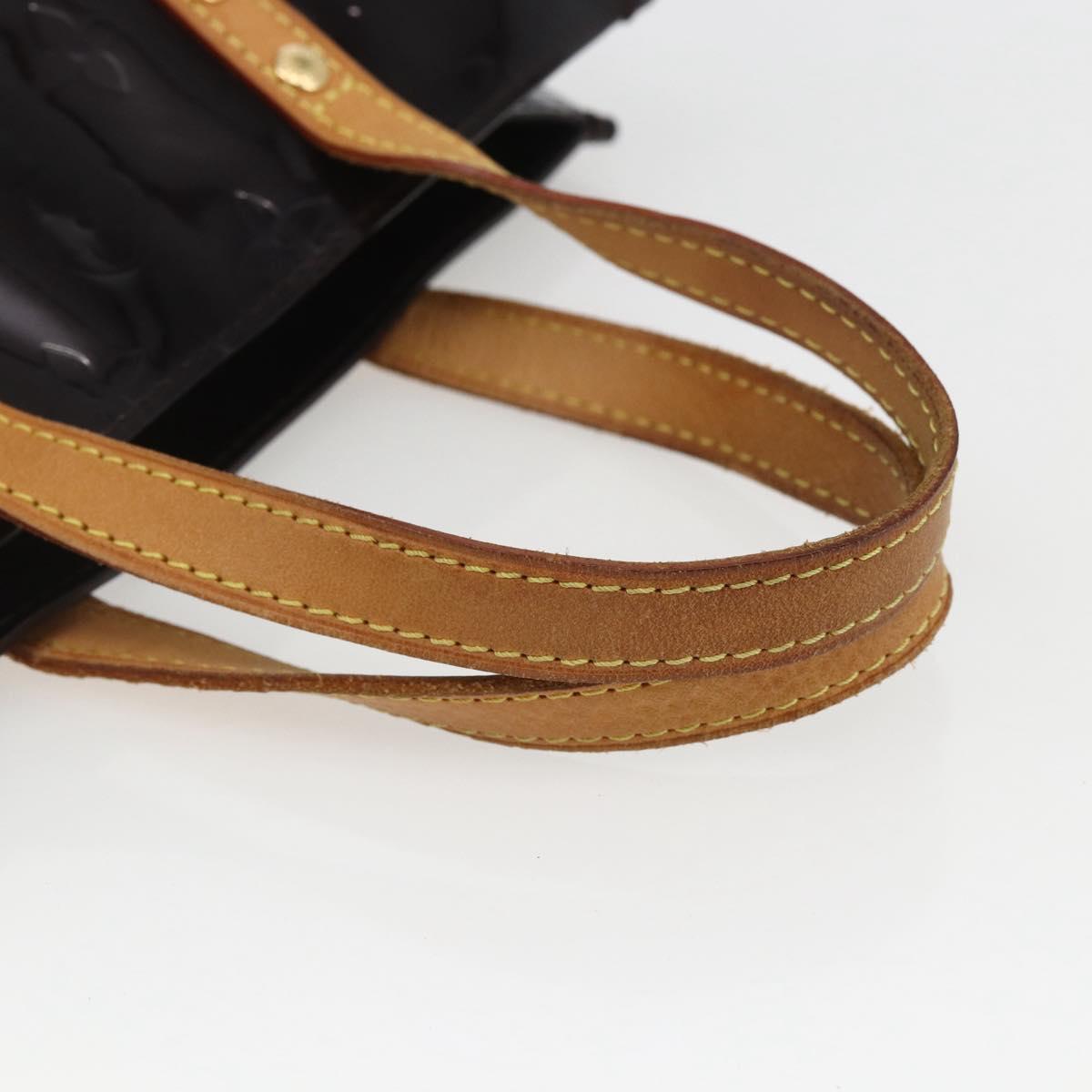 LOUIS VUITTON Monogram Vernis Reade PM Hand Bag Amarante M91993 LV Auth ka693