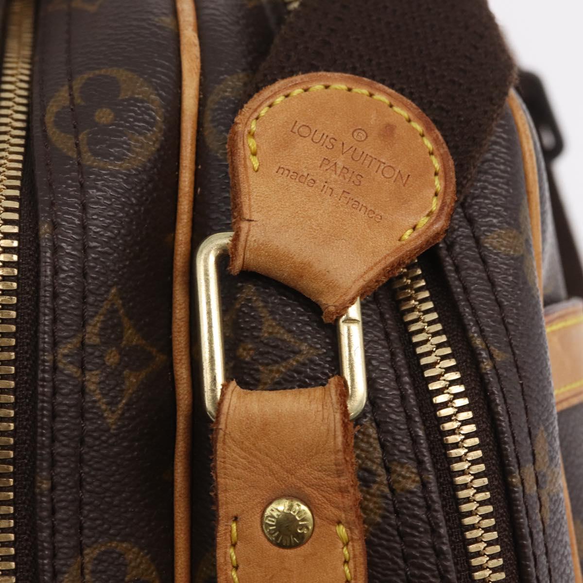 LOUIS VUITTON Monogram Reporter GM Shoulder Bag M45252 LV Auth ka6933