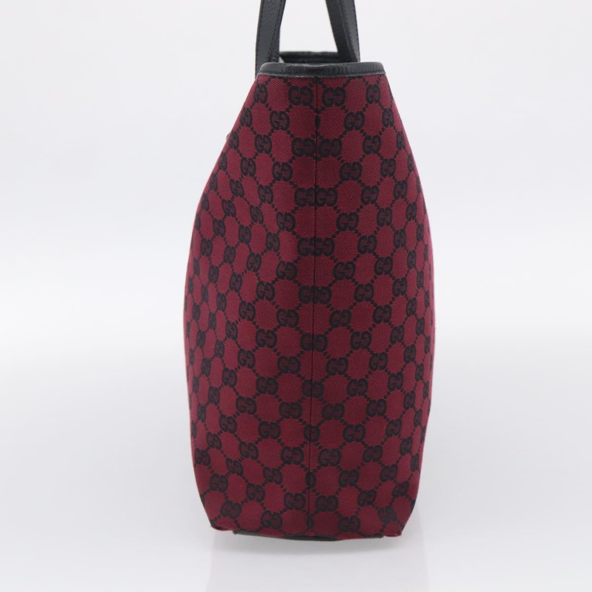 GUCCI GG Canvas Tote Bag Red 238696 Auth ka6948A